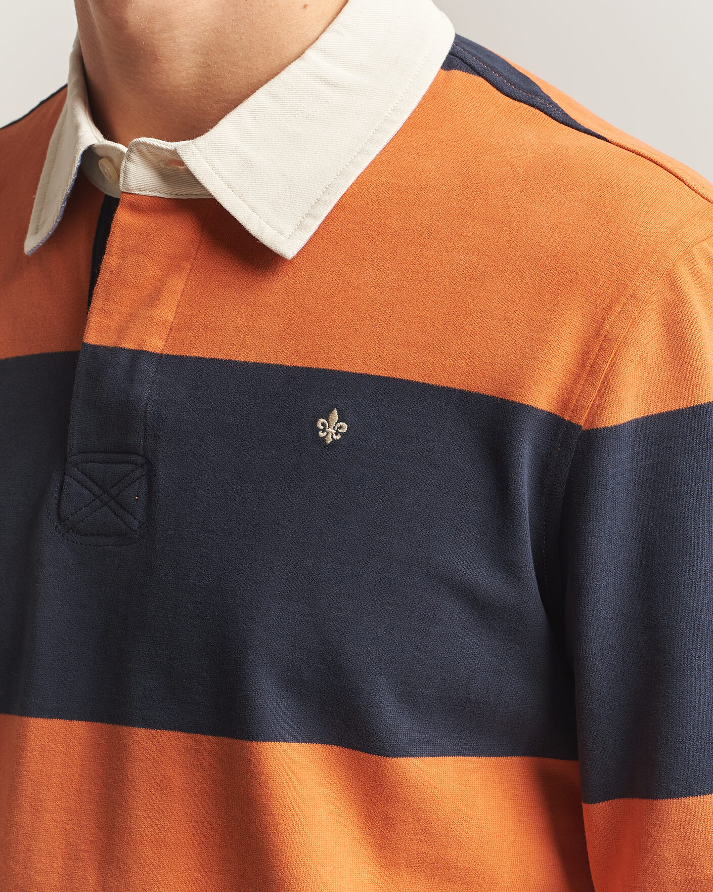 Men | Sweaters & Knitwear | Morris | Graham Rugger Orange