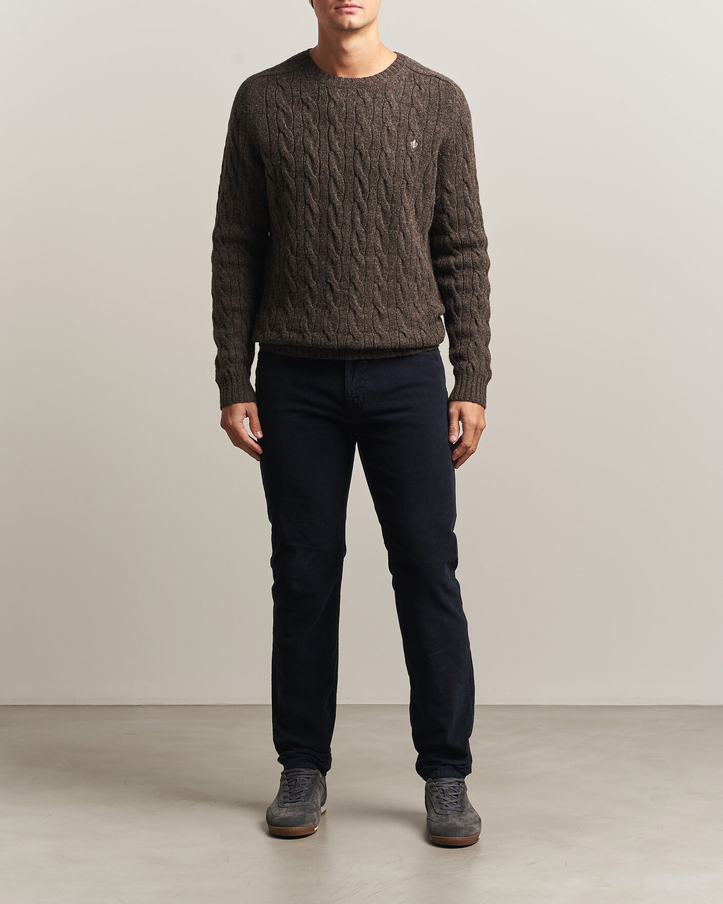 Men | Trousers | Morris | James Cord 5-Pocket Pants Navy