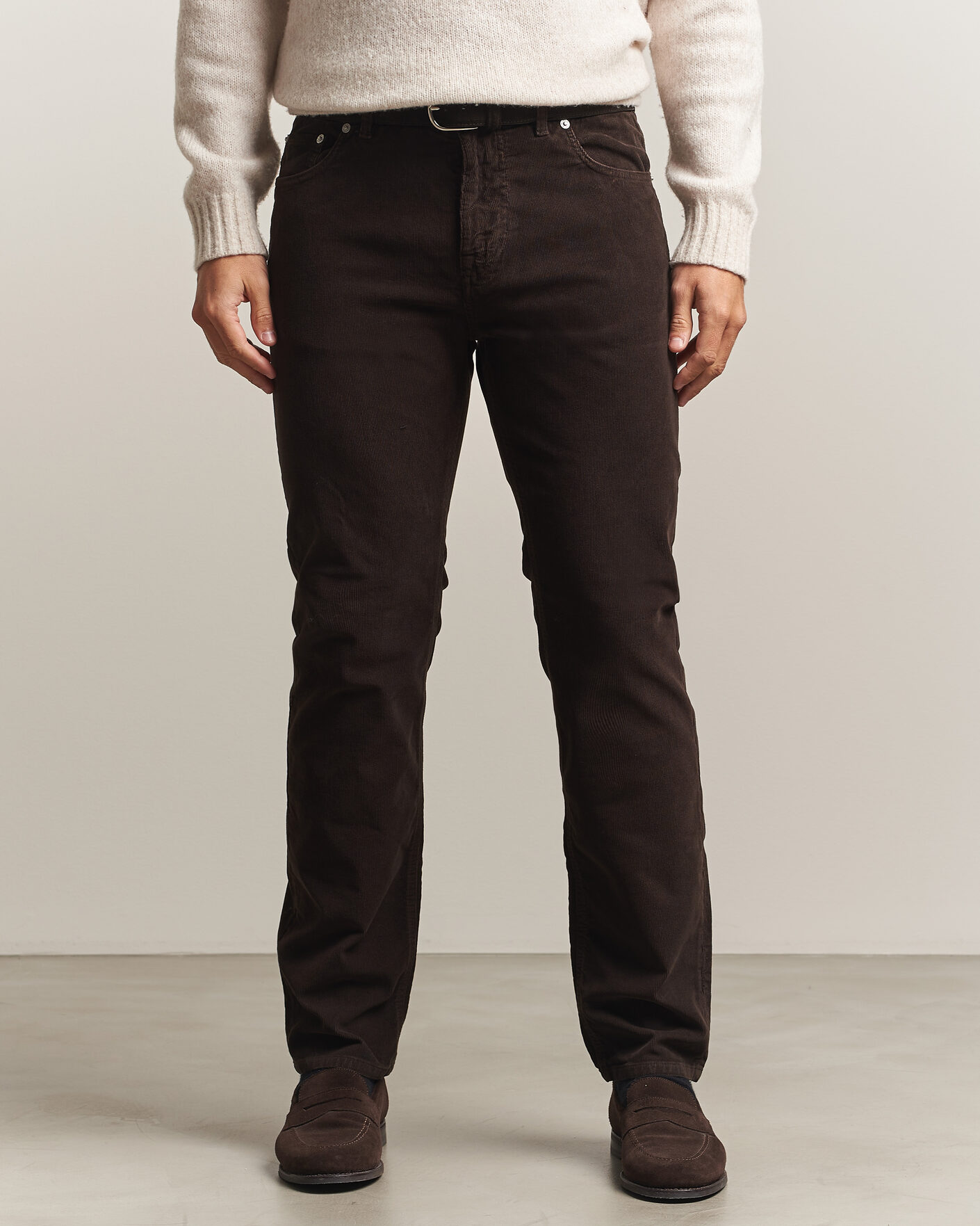 Men | Trousers | Morris | James Cord 5-Pocket Pants Brown