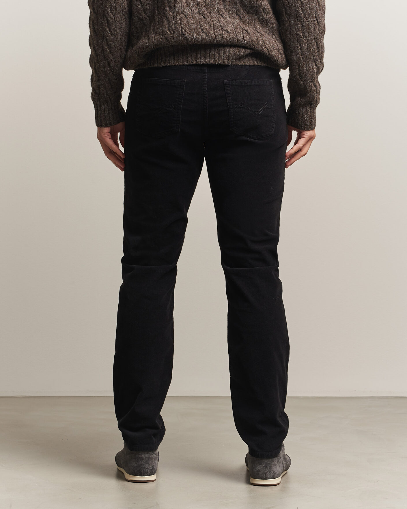 Men | Trousers | Morris | James Cord 5-Pocket Pants Black