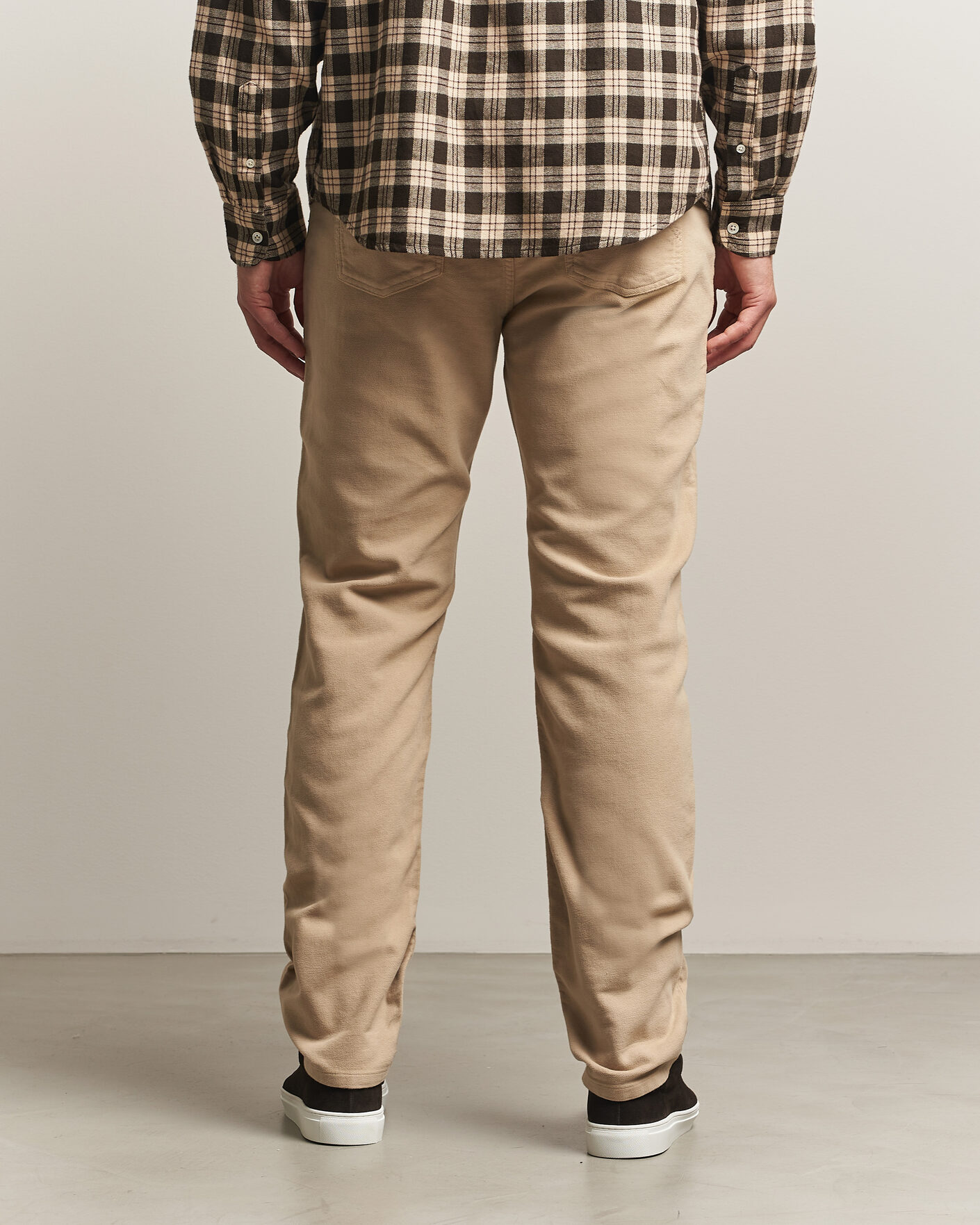 Men | Trousers | Morris | James Winter Twill 5-Pocket Pants Khaki