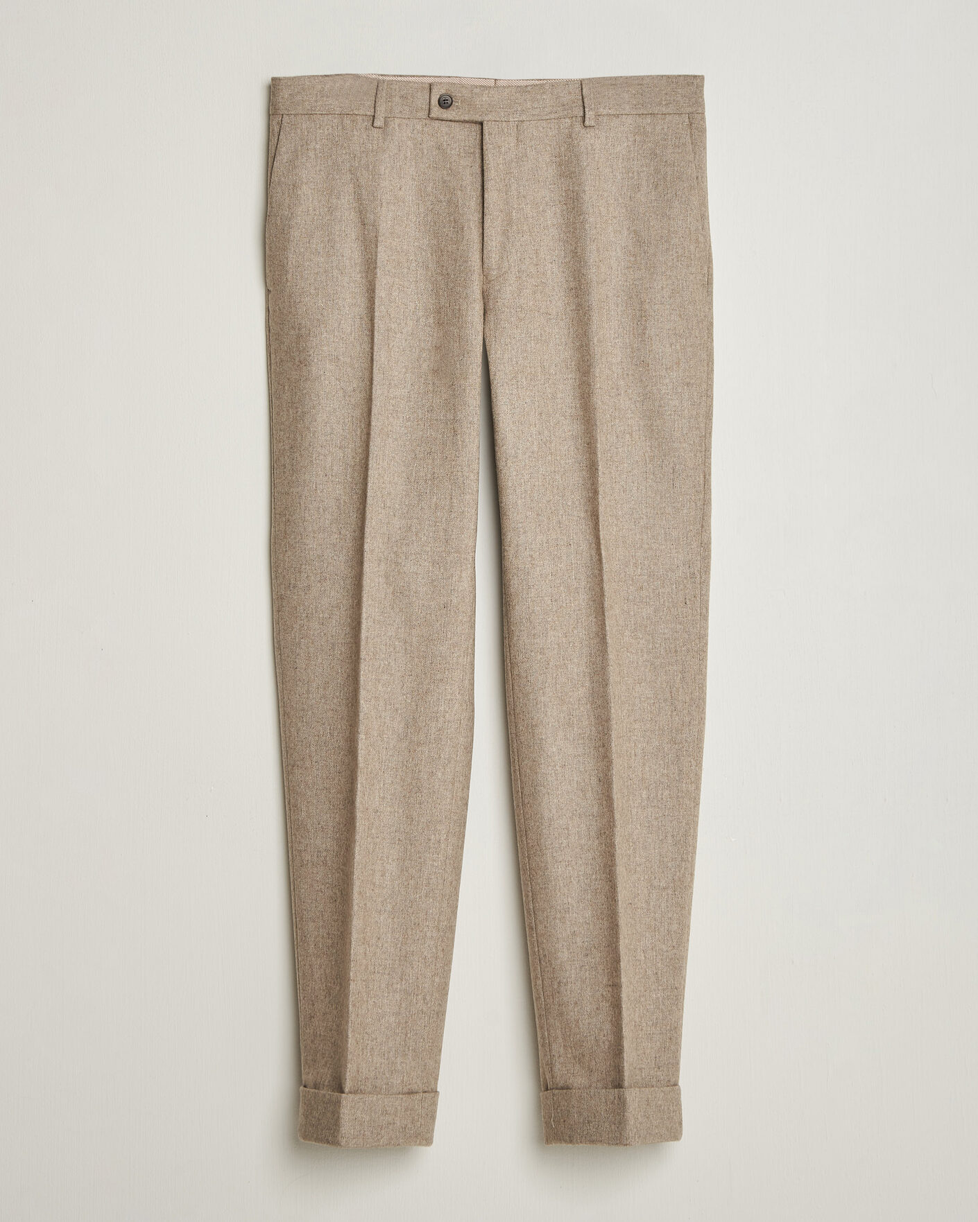 Men | Trousers | Morris | Flannel Suit Trousers Khaki