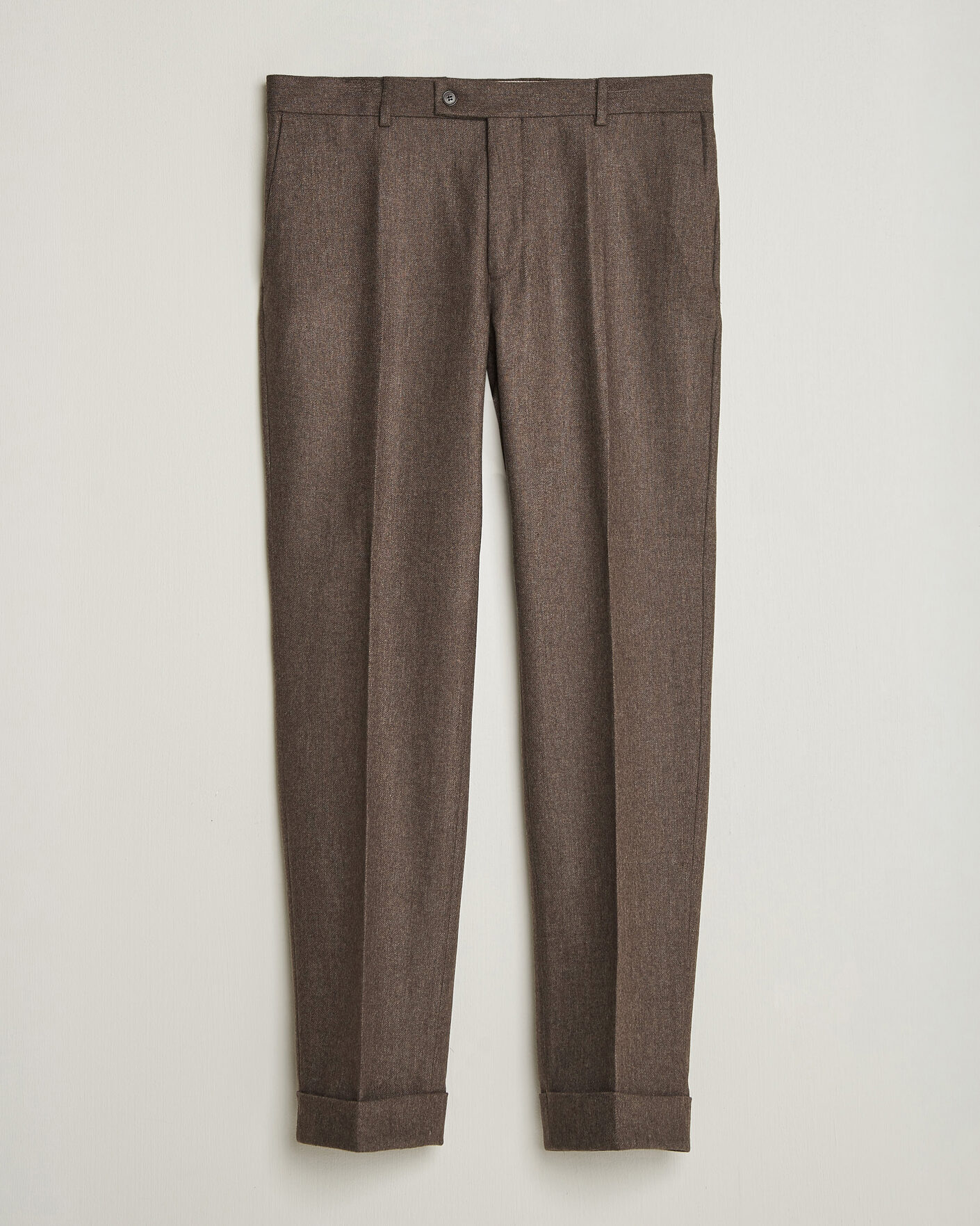 Men | Trousers | Morris | Flannel Suit Trousers Brown