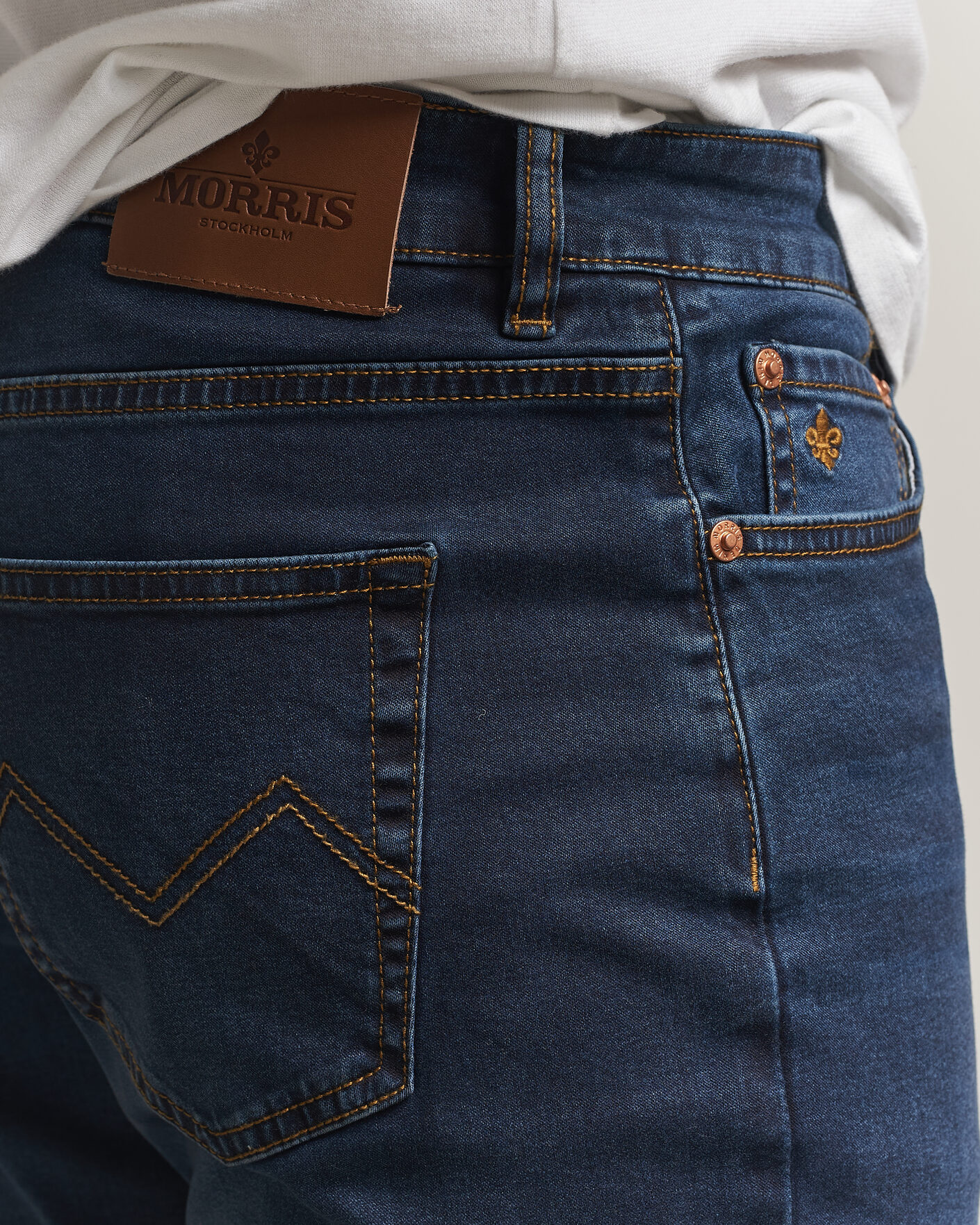 Men | Jeans | Morris | Steve Satin Jeans One Year Wash