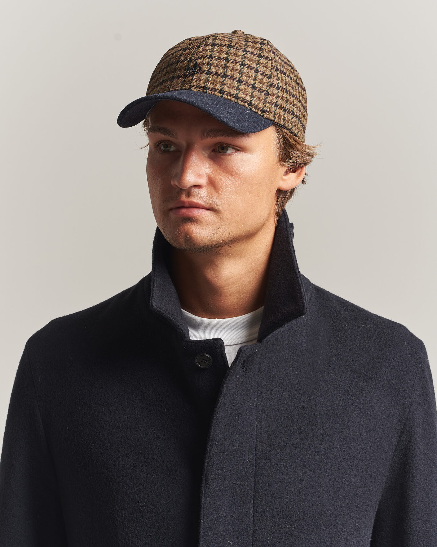Men | Hats & Caps | Morris | Digby Check Cap Brown