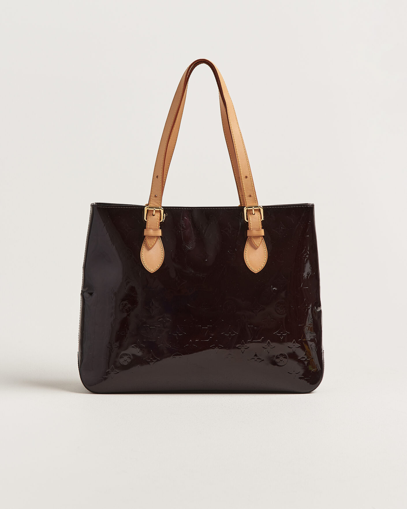 Men | Pre-Owned & Vintage Bags | Louis Vuitton Pre-Owned | Brentwood Tote Bag Vernis Leather Burgundy