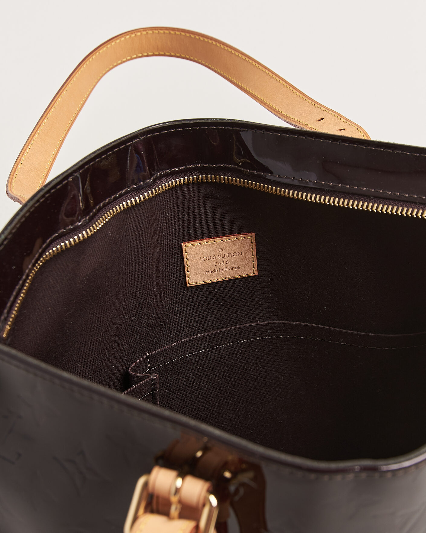 Men | Pre-Owned & Vintage Bags | Louis Vuitton Pre-Owned | Brentwood Tote Bag Vernis Leather Burgundy