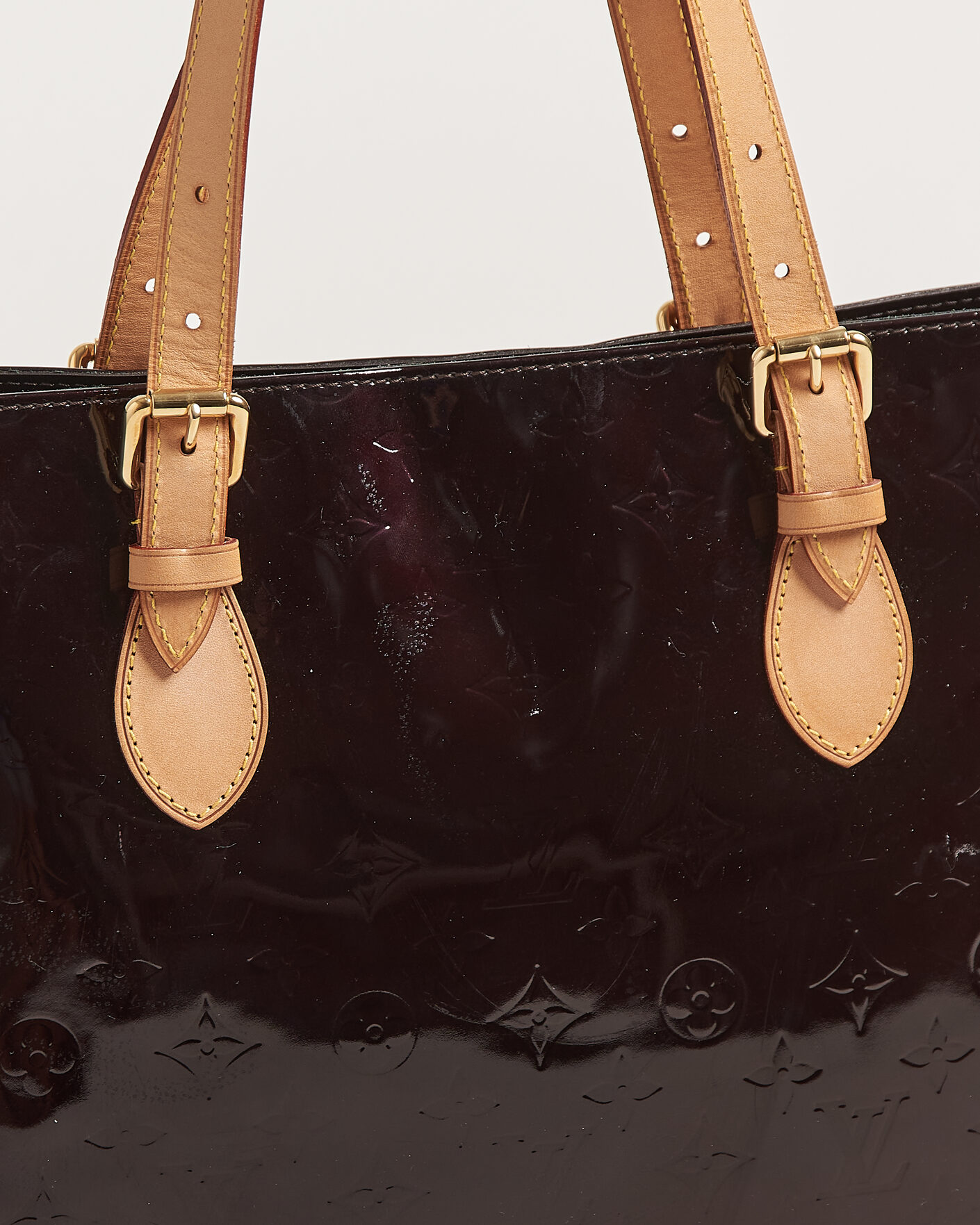Men | Pre-Owned & Vintage Bags | Louis Vuitton Pre-Owned | Brentwood Tote Bag Vernis Leather Burgundy