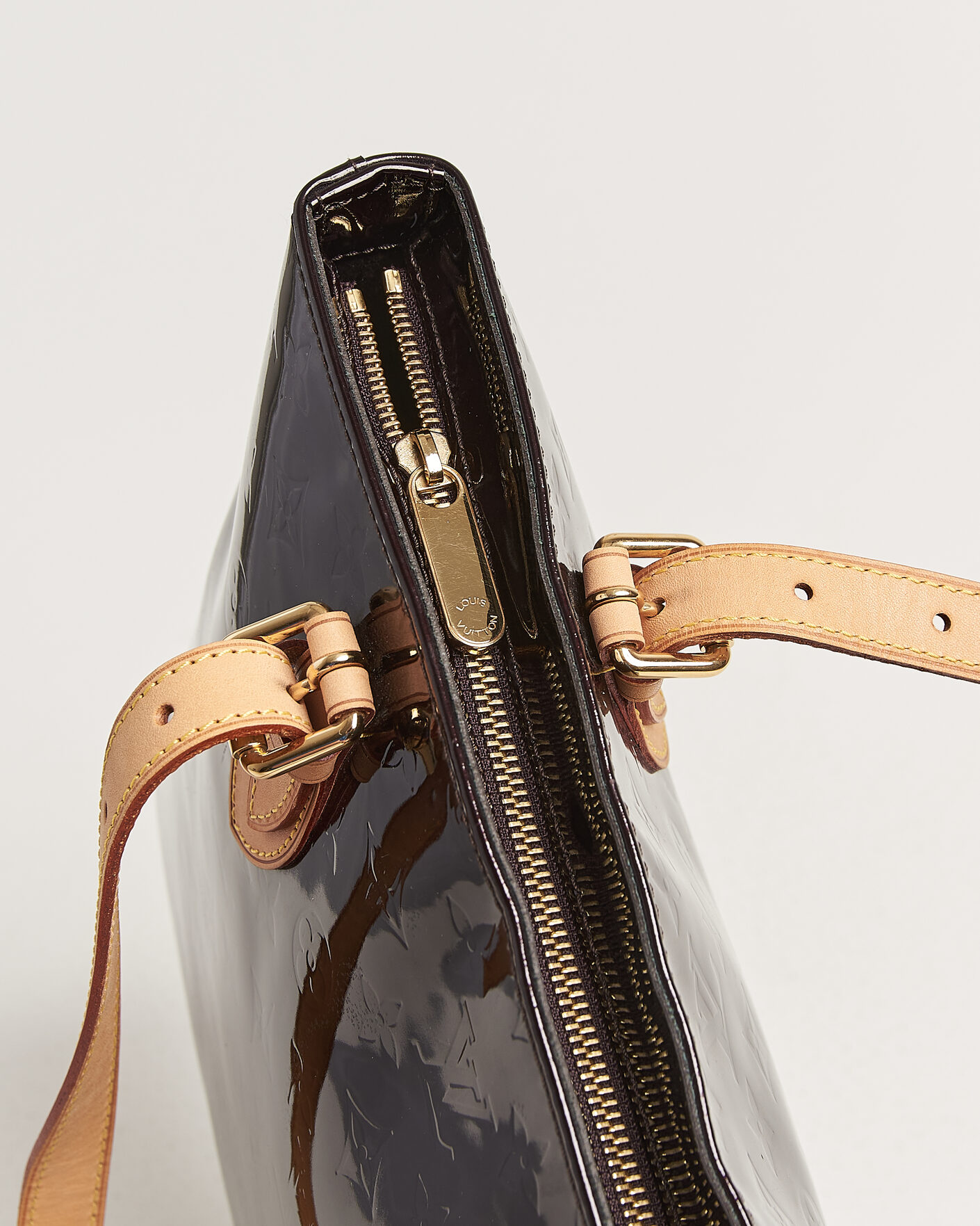 Men | Pre-Owned & Vintage Bags | Louis Vuitton Pre-Owned | Brentwood Tote Bag Vernis Leather Burgundy