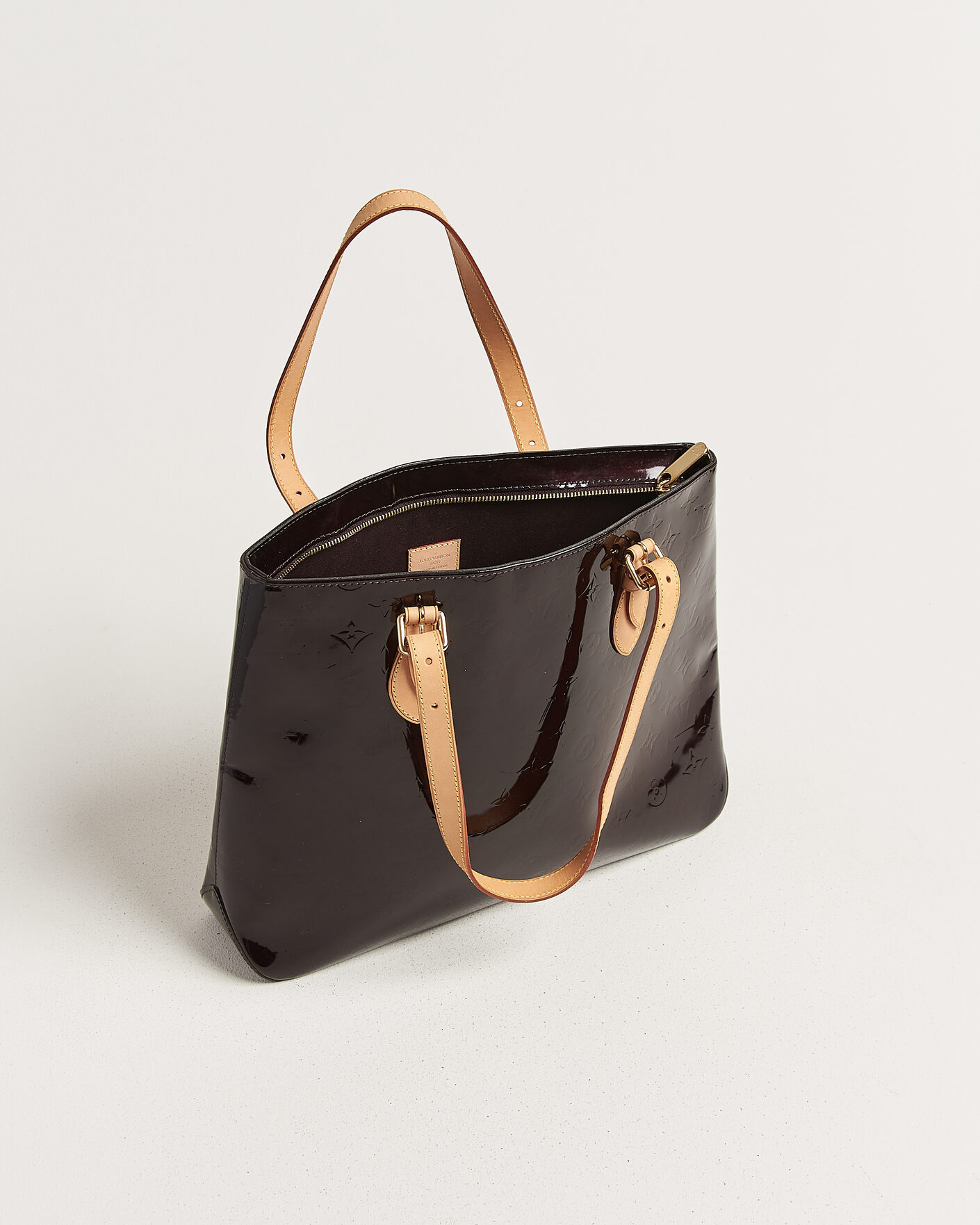Men | Pre-Owned & Vintage Bags | Louis Vuitton Pre-Owned | Brentwood Tote Bag Vernis Leather Burgundy