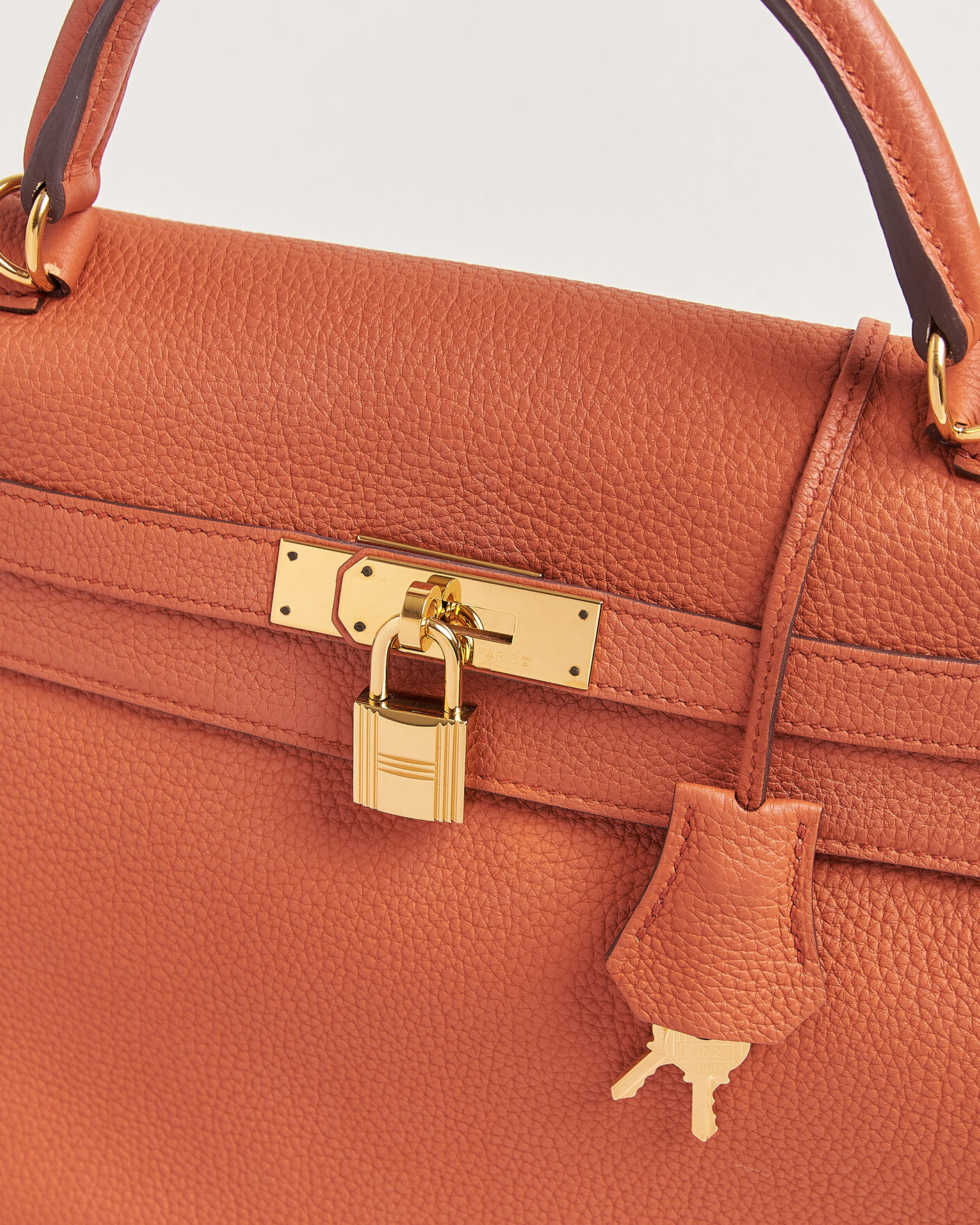 Men | Pre-Owned & Vintage Bags | Hermès Pre-Owned | Kelly 32 Togo Leather Orange