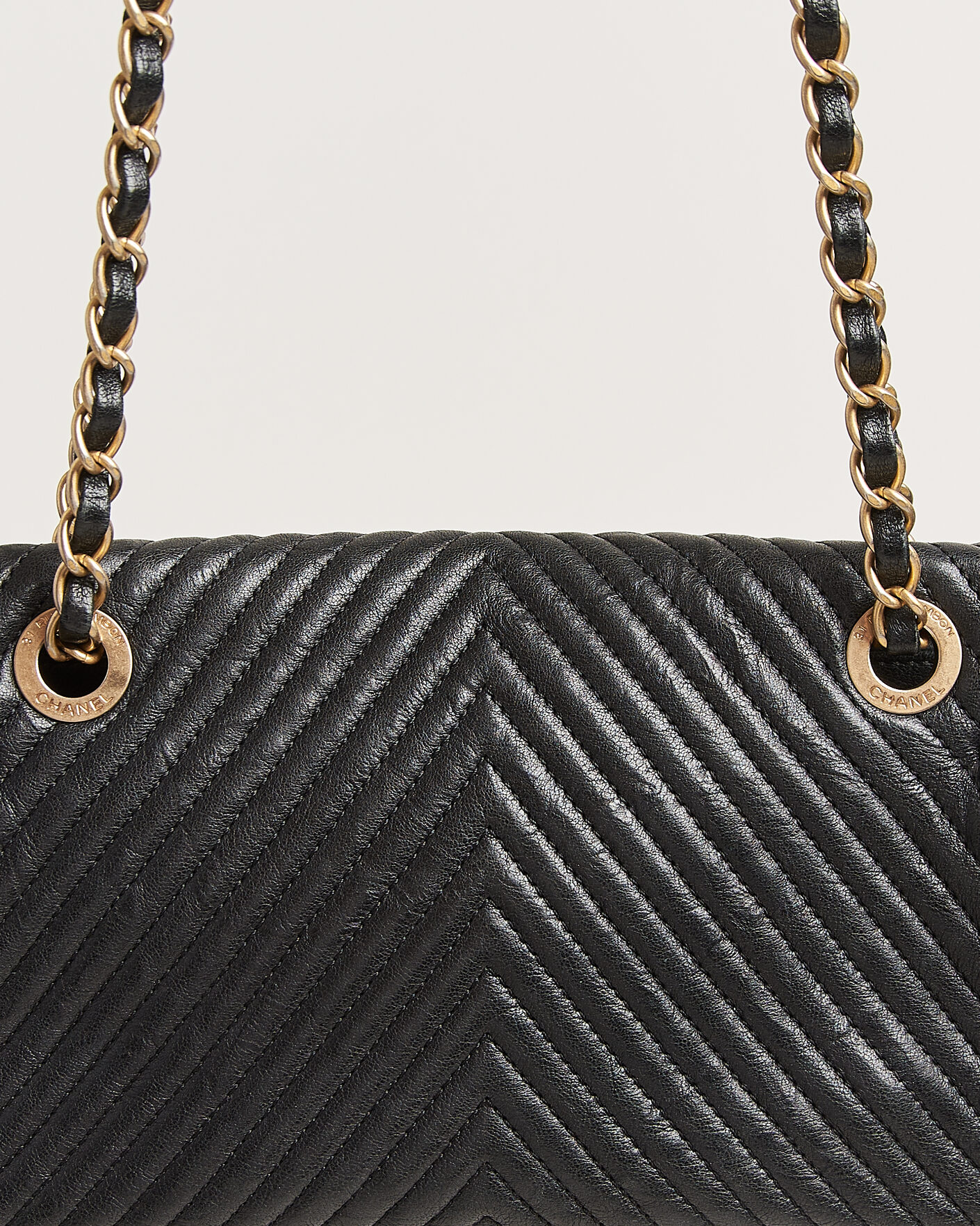 Men | Pre-Owned & Vintage Bags | Chanel Pre-Owned | Chevron Small Flap Bag Black