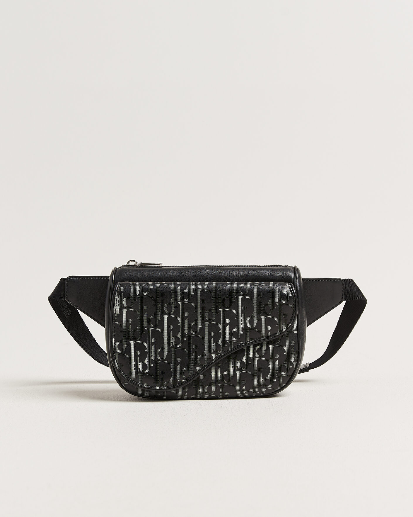 Men | Pre-Owned & Vintage Bags | Dior Pre-Owned | Saddle Bag Oblique Leather Black