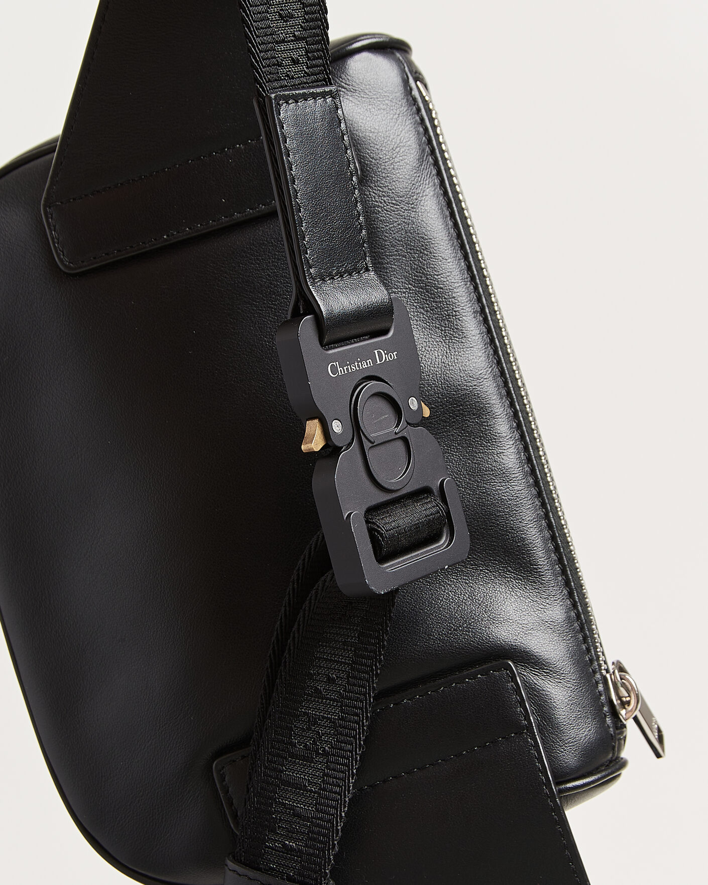 Men | Pre-Owned & Vintage Bags | Dior Pre-Owned | Saddle Bag Oblique Leather Black
