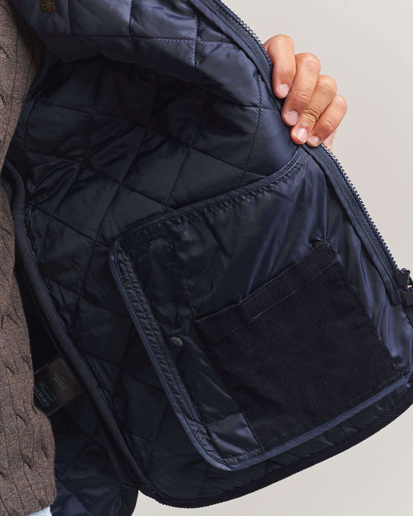 Men | Gilets | Morris | Teddy Quilted Vest Old Blue