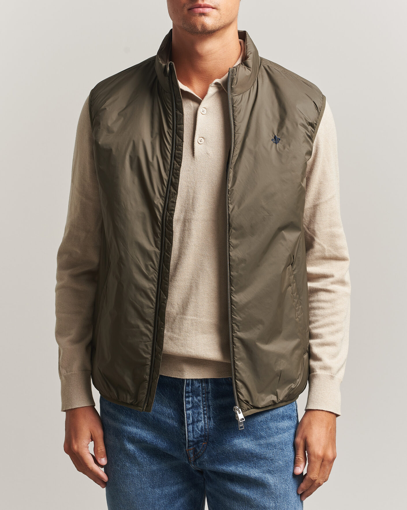 Men | Gilets | Morris | Bradley Padded Vest Olive