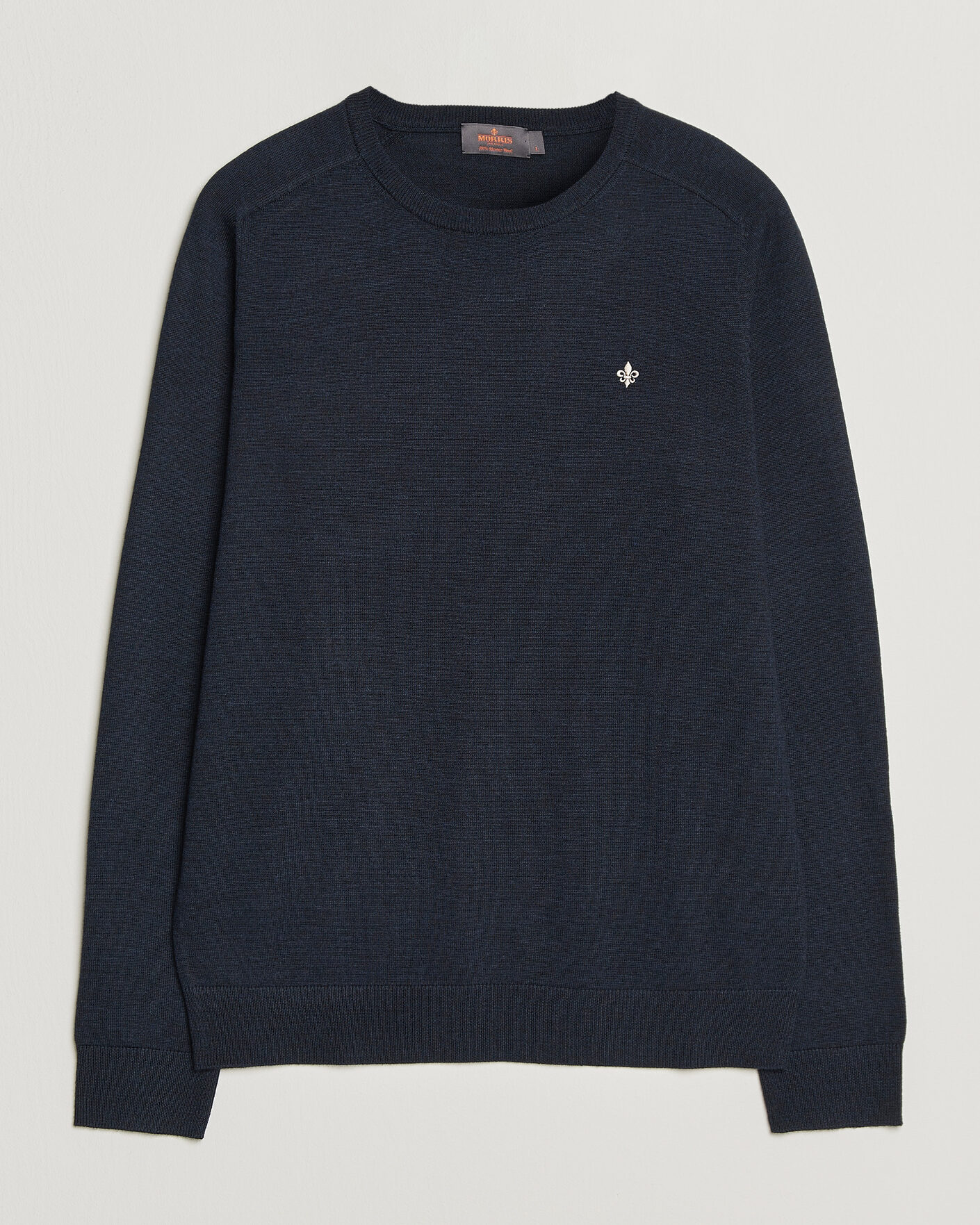 Men | Sweaters & Knitwear | Morris | Merino O-Neck Navy