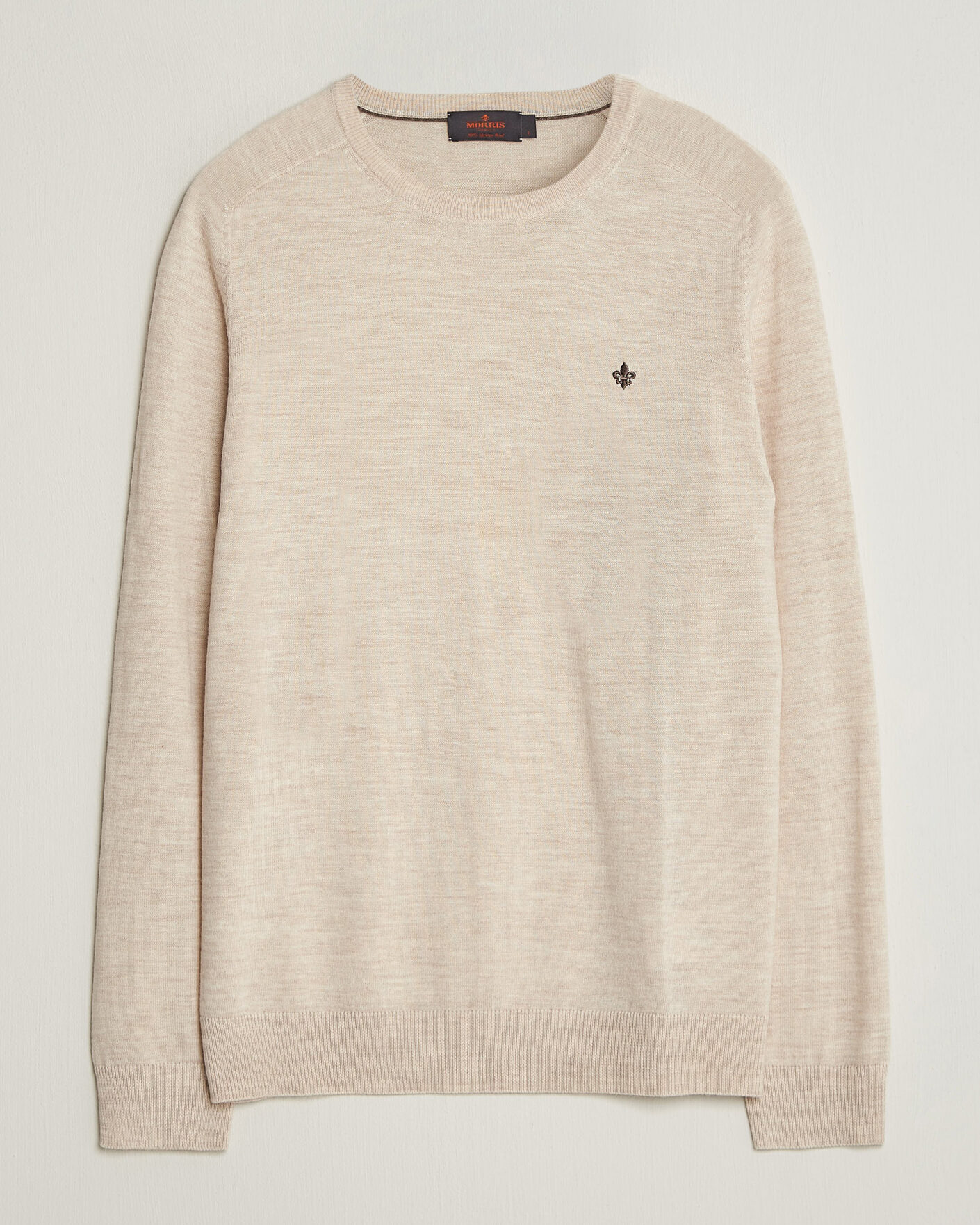 Men | Sweaters & Knitwear | Morris | Merino O-Neck Off White