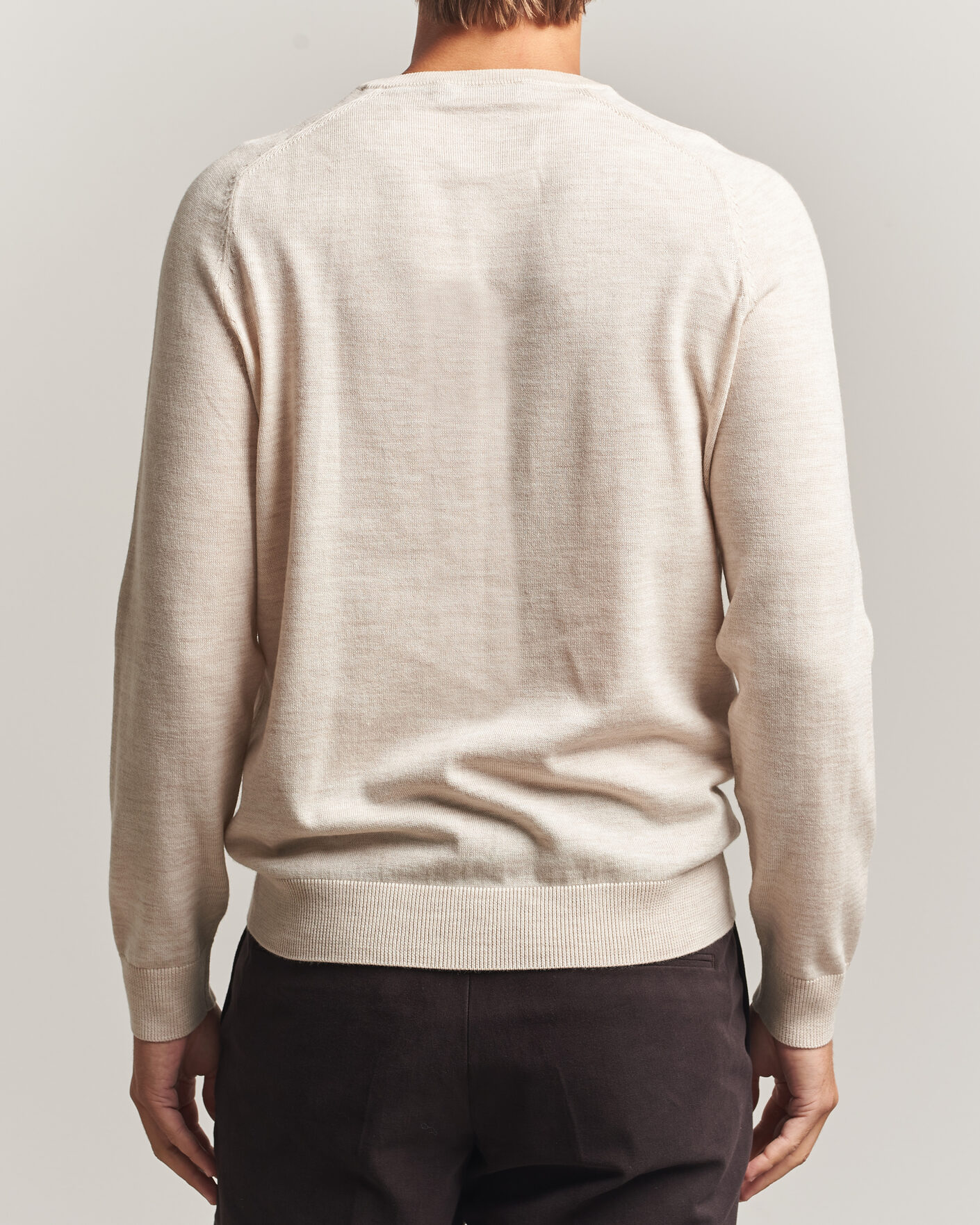 Men | Sweaters & Knitwear | Morris | Merino O-Neck Off White