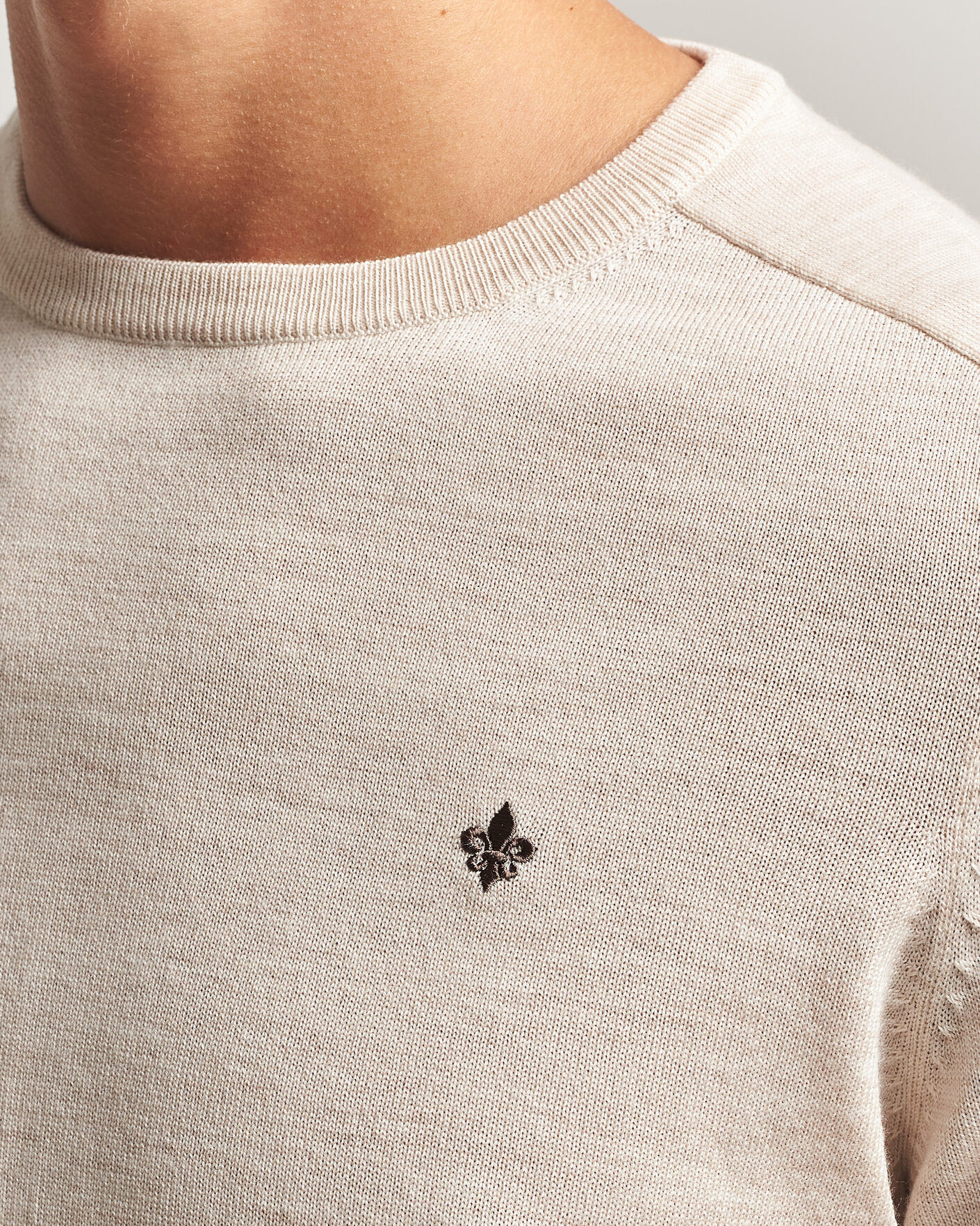 Men | Sweaters & Knitwear | Morris | Merino O-Neck Off White