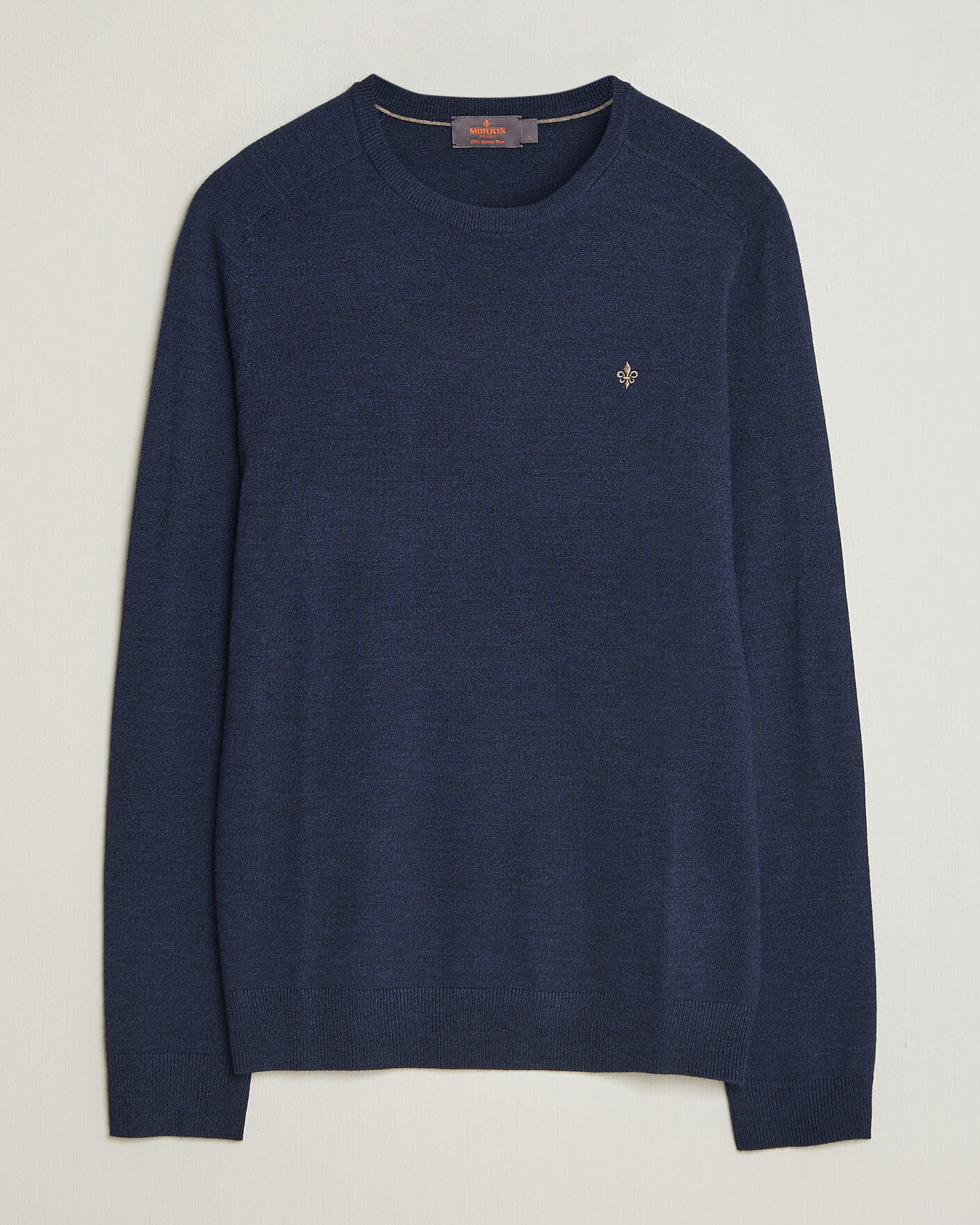 Men | Sweaters & Knitwear | Morris | Merino O-Neck Navy
