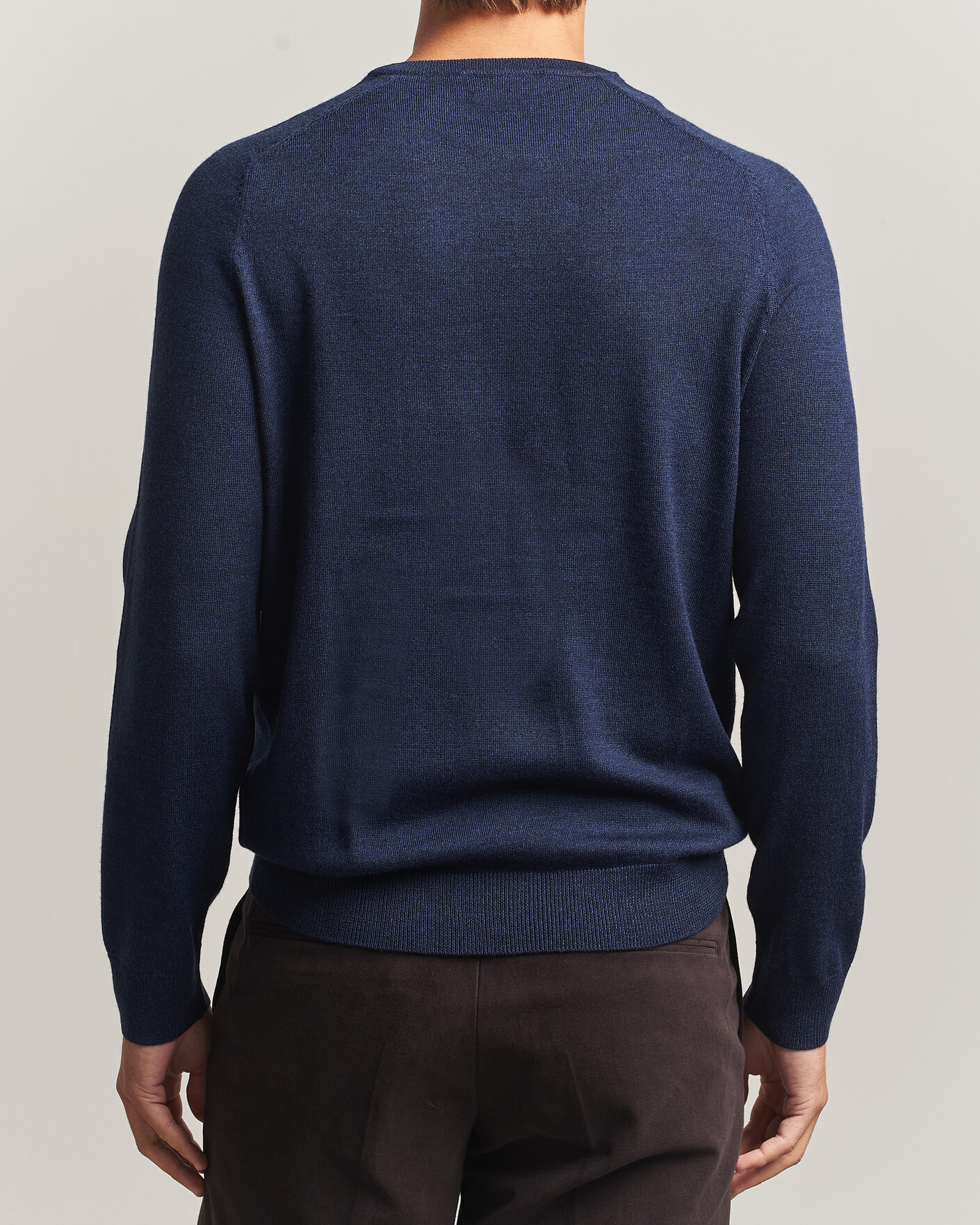 Men | Sweaters & Knitwear | Morris | Merino O-Neck Navy