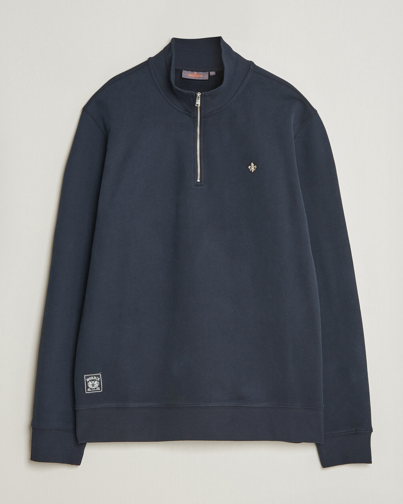 Men | Sweaters & Knitwear | Morris | Brandon Lily Half Zip Old Blue