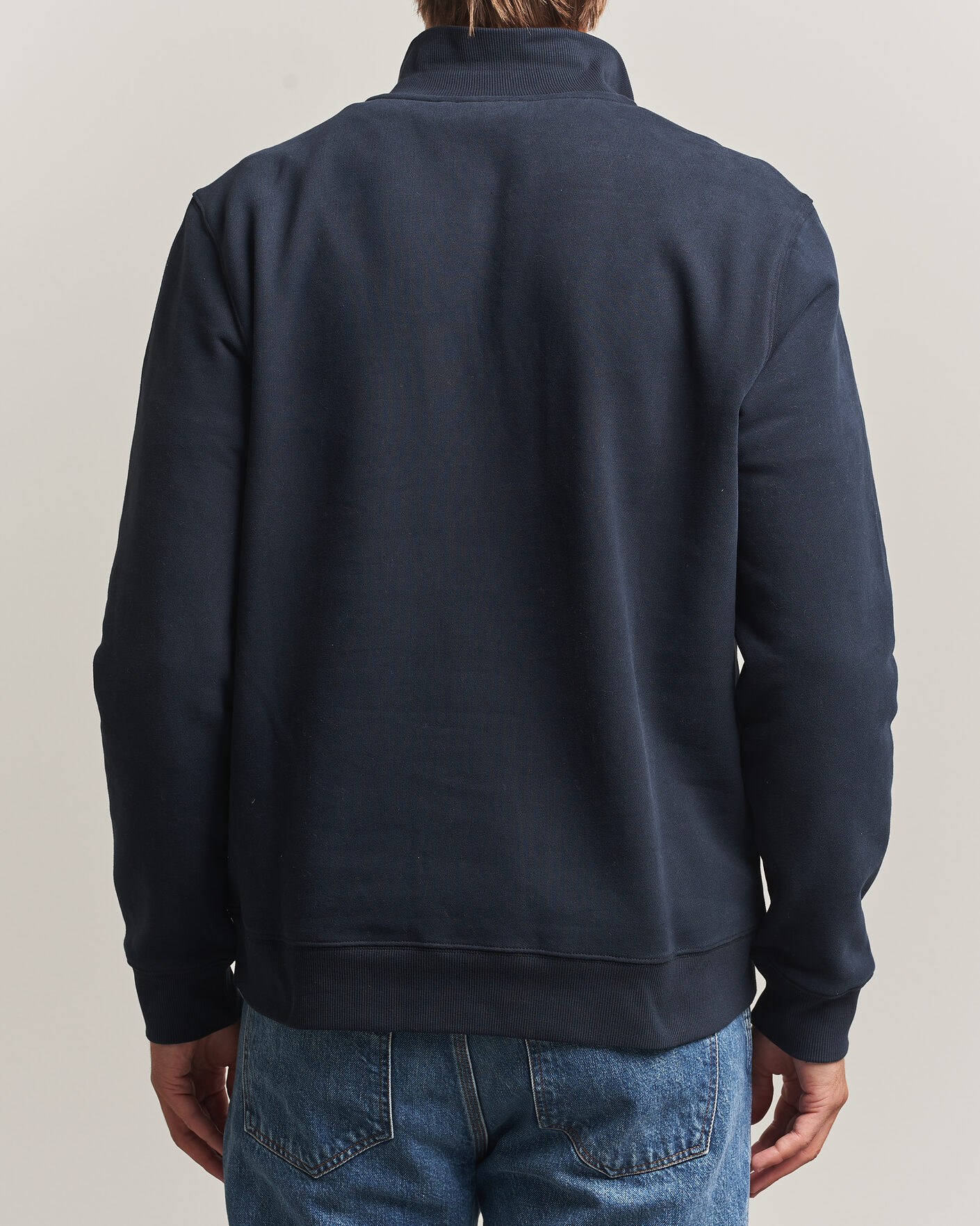 Men | Sweaters & Knitwear | Morris | Brandon Lily Half Zip Old Blue