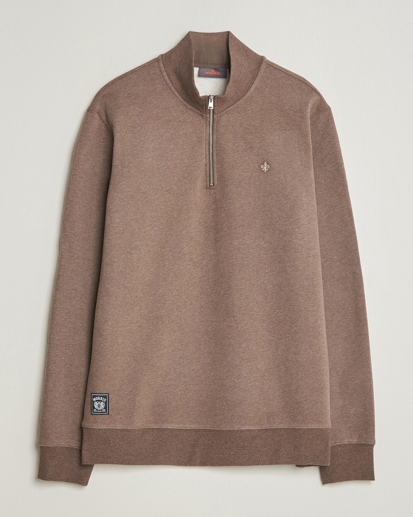 Men | Sweaters & Knitwear | Morris | Brandon Lily Half Zip Brown