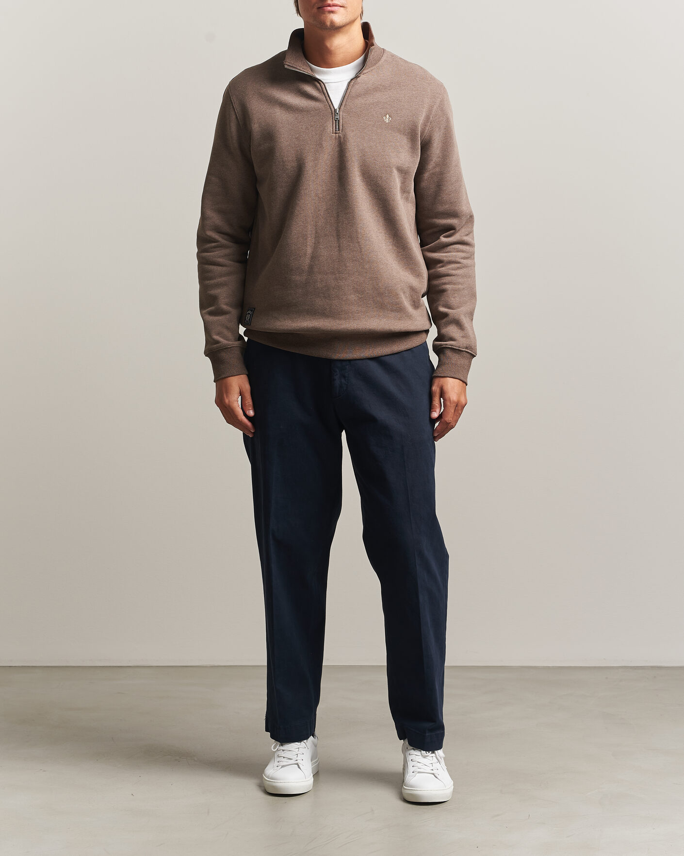 Morris Brandon Lily Half Zip Brown at CareOfCarl.com
