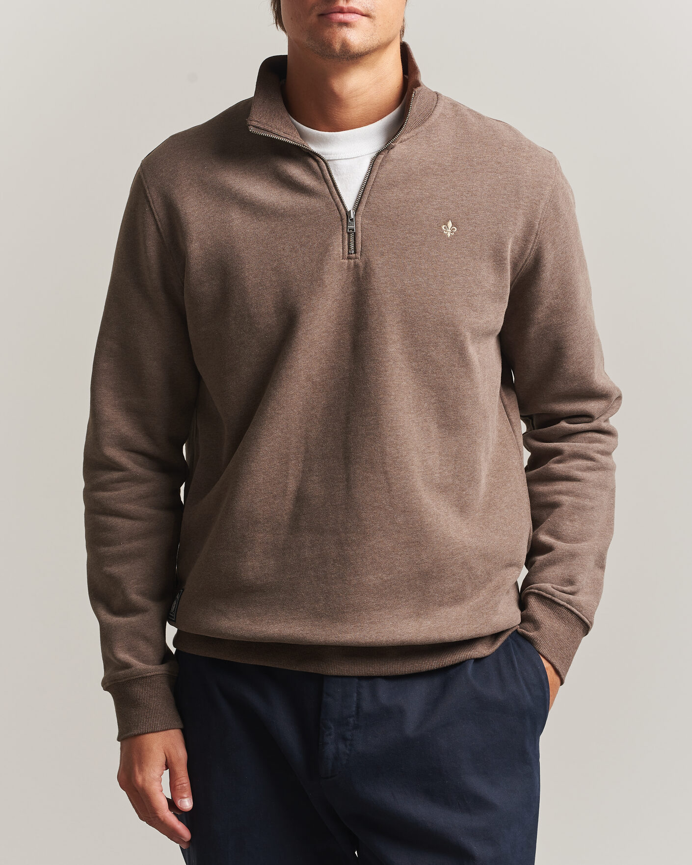 Morris Brandon Lily Half Zip Brown at CareOfCarl.com