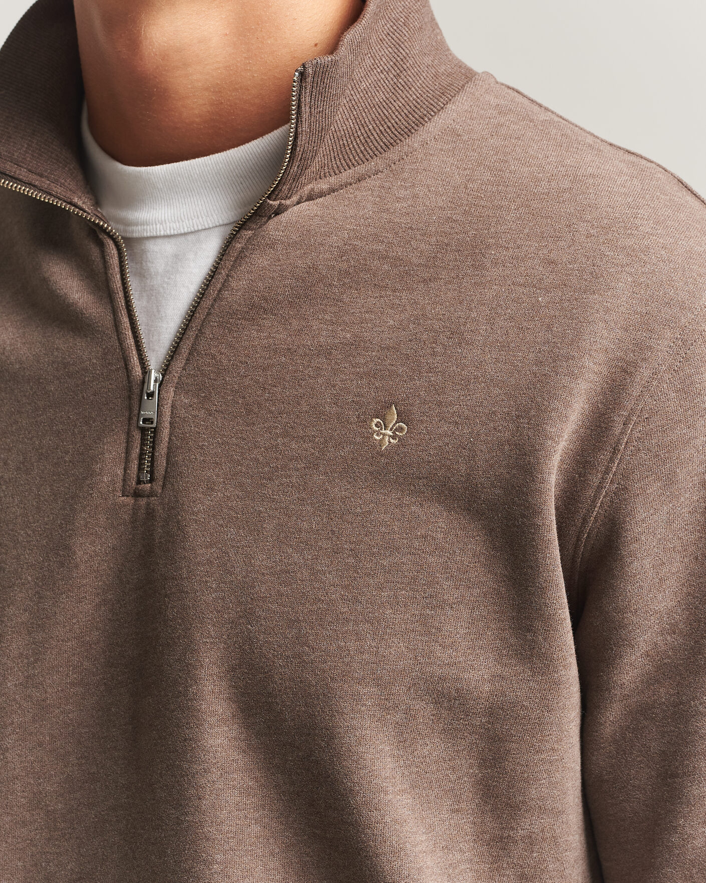 Morris Brandon Lily Half Zip Brown at CareOfCarl.com