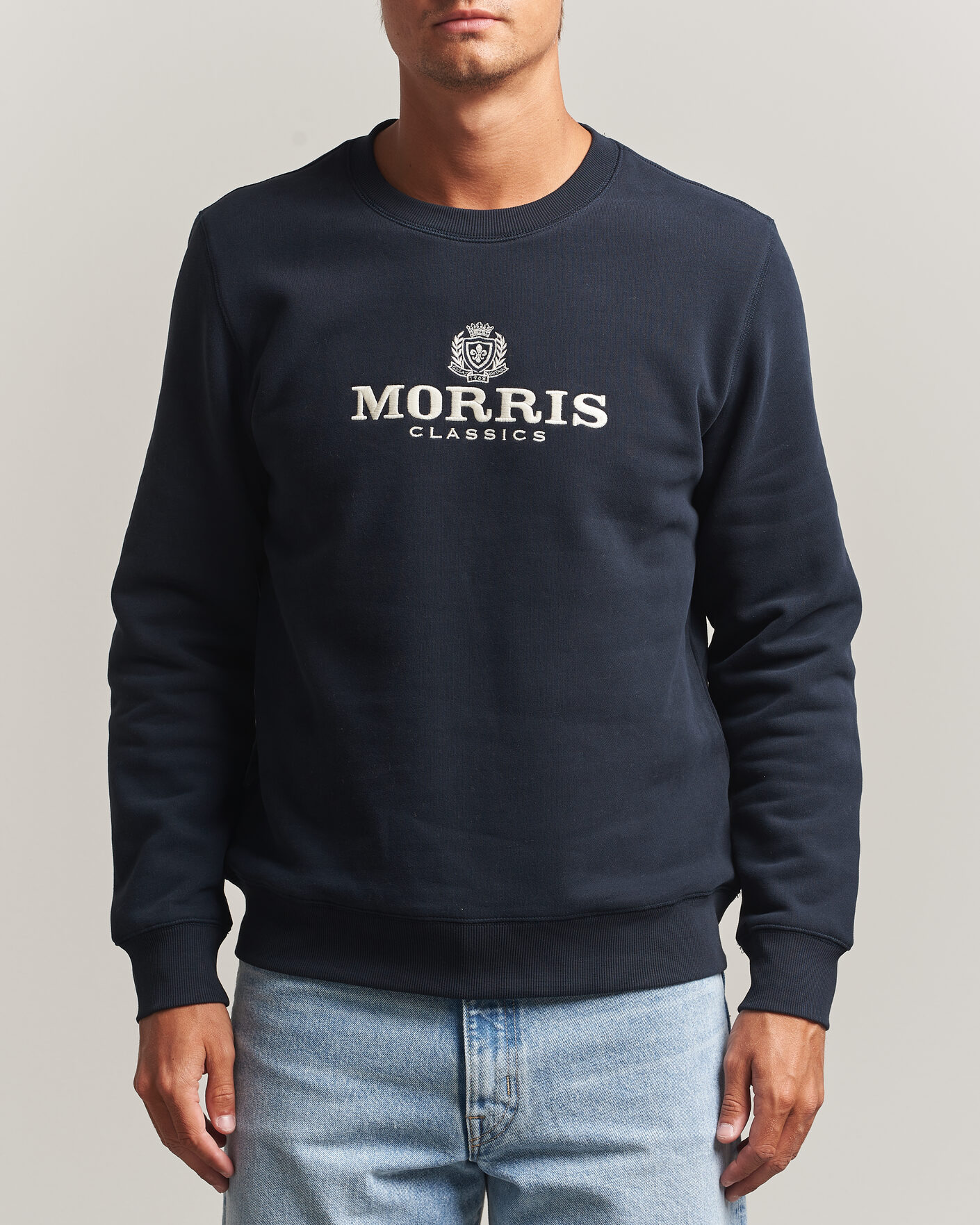 Men | Sweaters & Knitwear | Morris | Brian Sweatshirt Old Blue