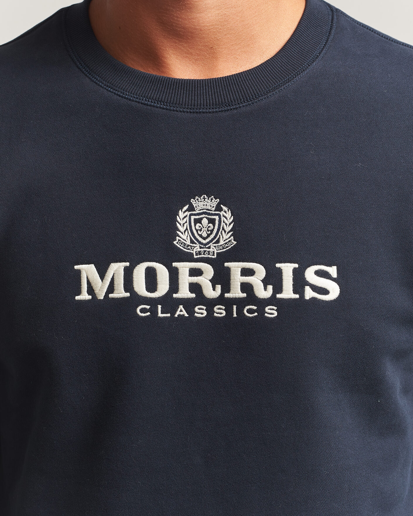 Men | Sweaters & Knitwear | Morris | Brian Sweatshirt Old Blue
