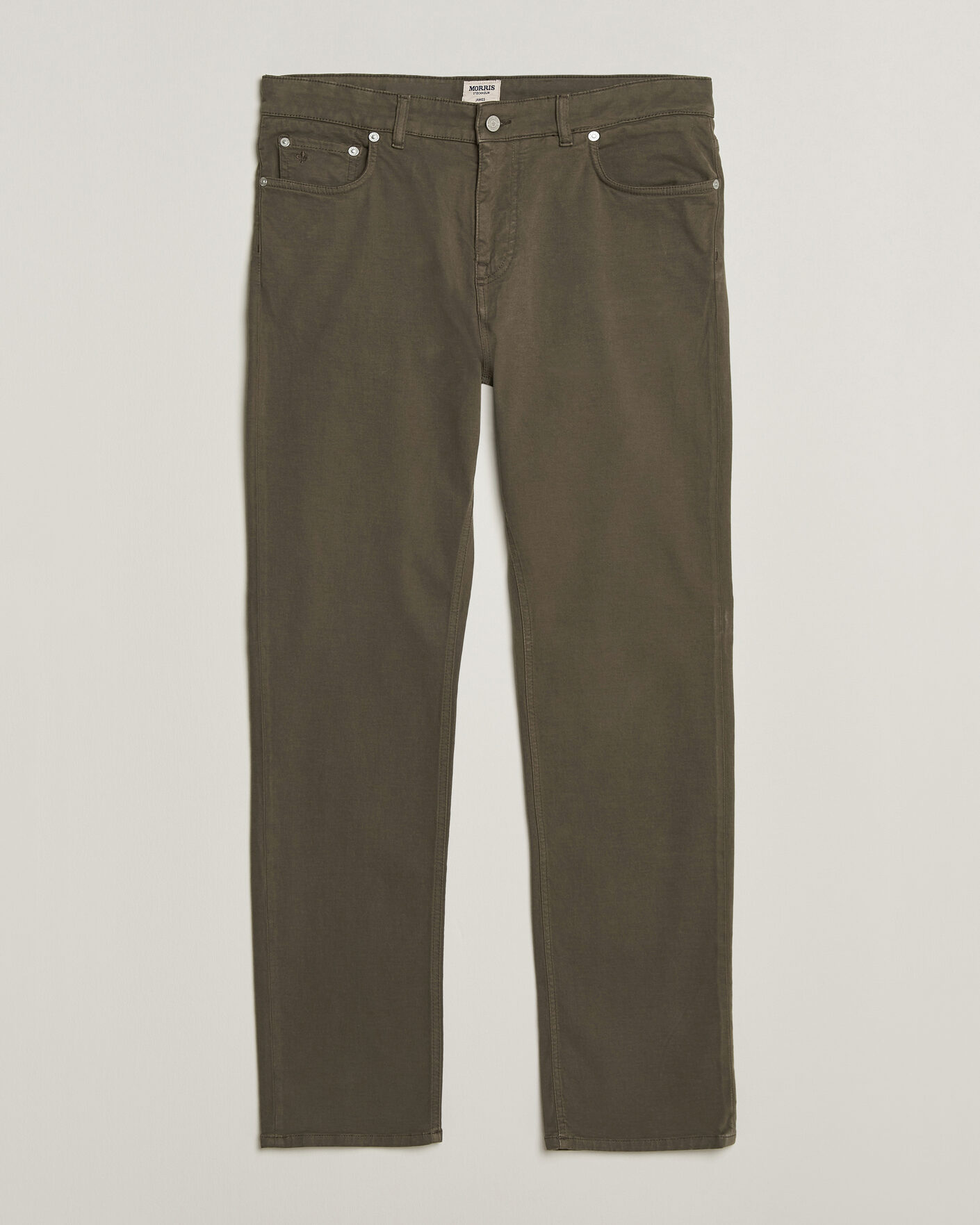 Men | Trousers | Morris | James Brushed 5-Pocket Pant Olive