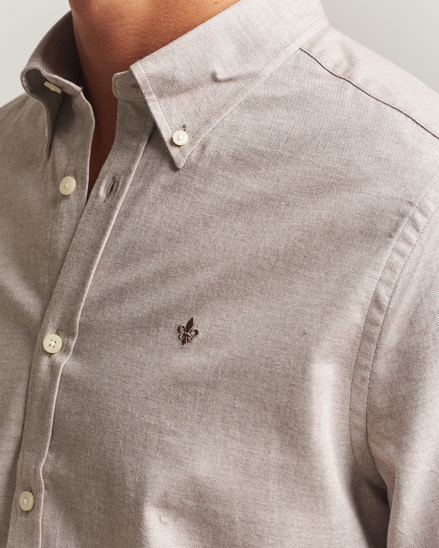 Men | Shirts | Morris | Watts Flannel Shirt Khaki