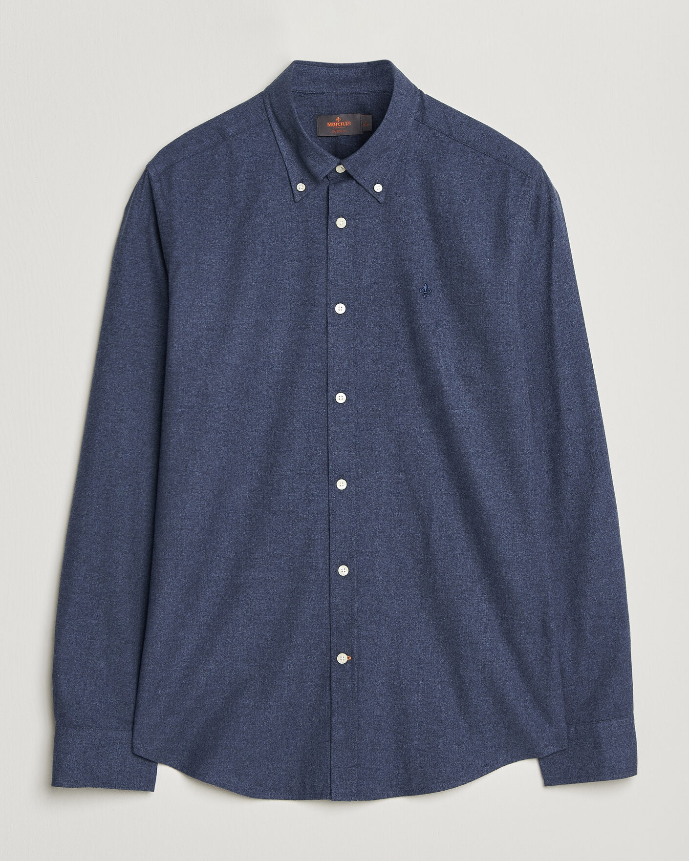 Men | Shirts | Morris | Watts Flannel Shirt Navy