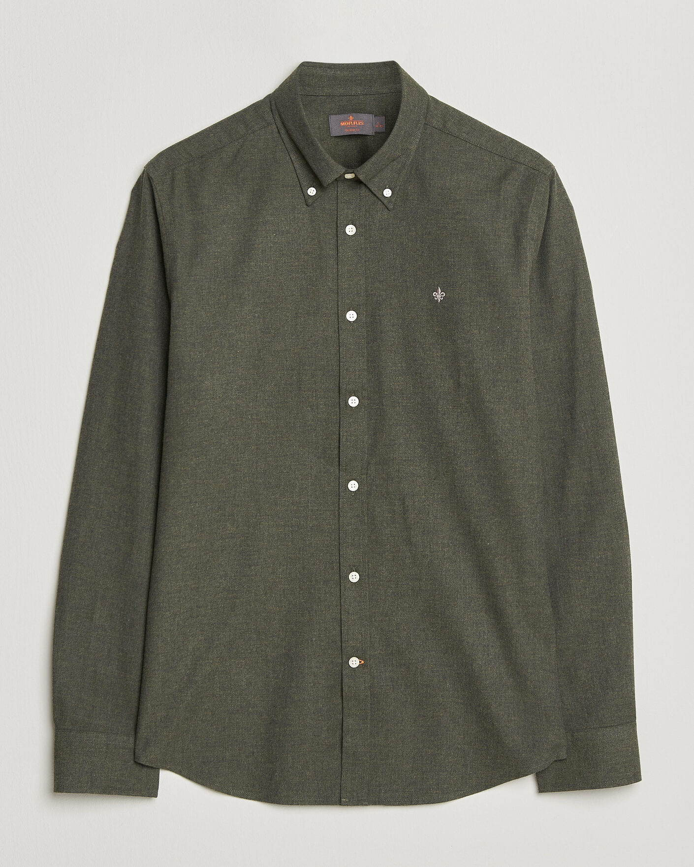 Men | Shirts | Morris | Watts Flannel Shirt Olive