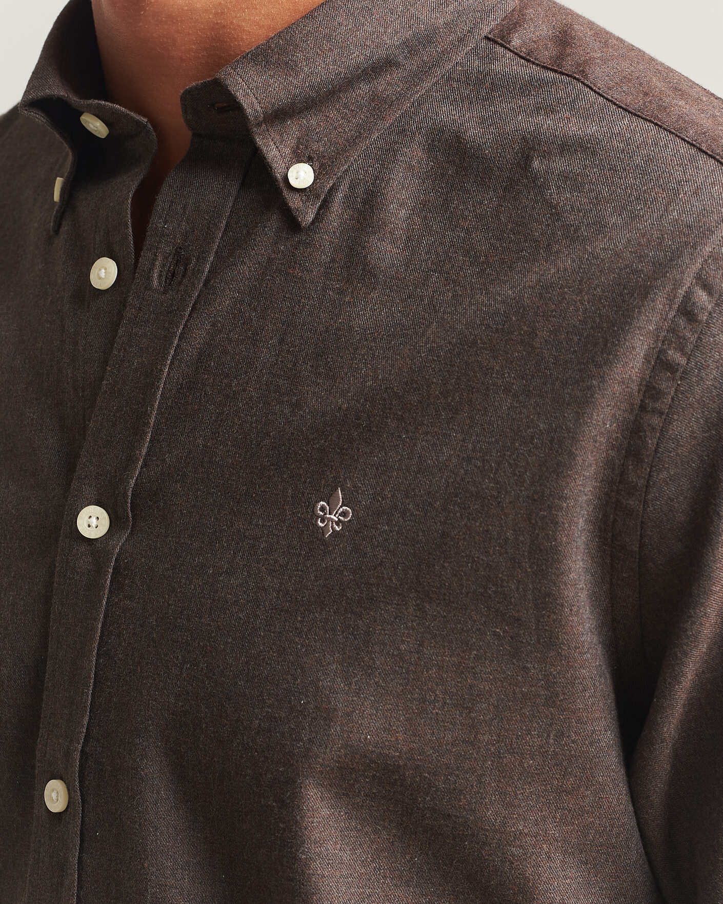 Men | Shirts | Morris | Watts Flannel Shirt Brown
