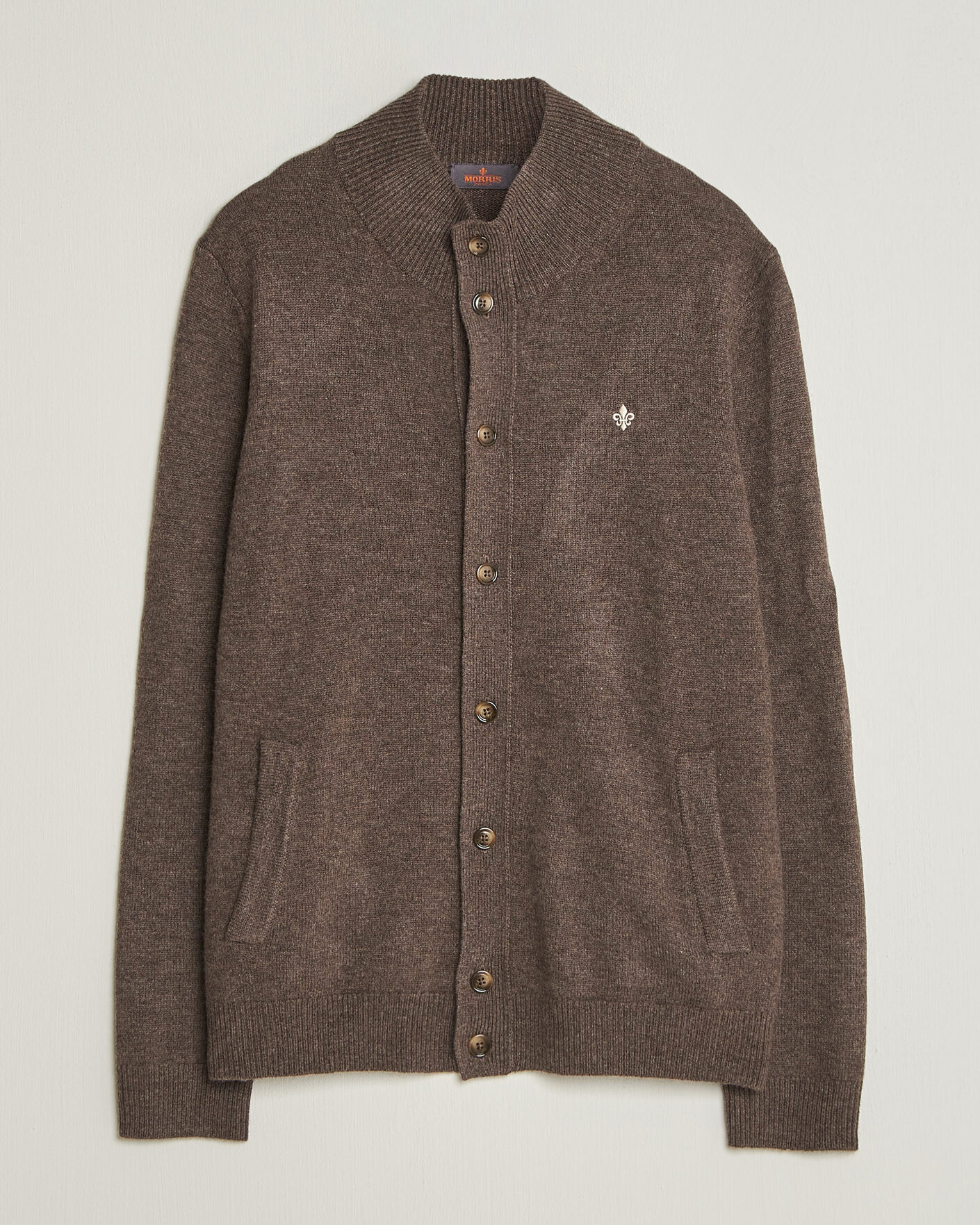 Men | Sweaters & Knitwear | Morris | Hertford Button Cardigan Brown