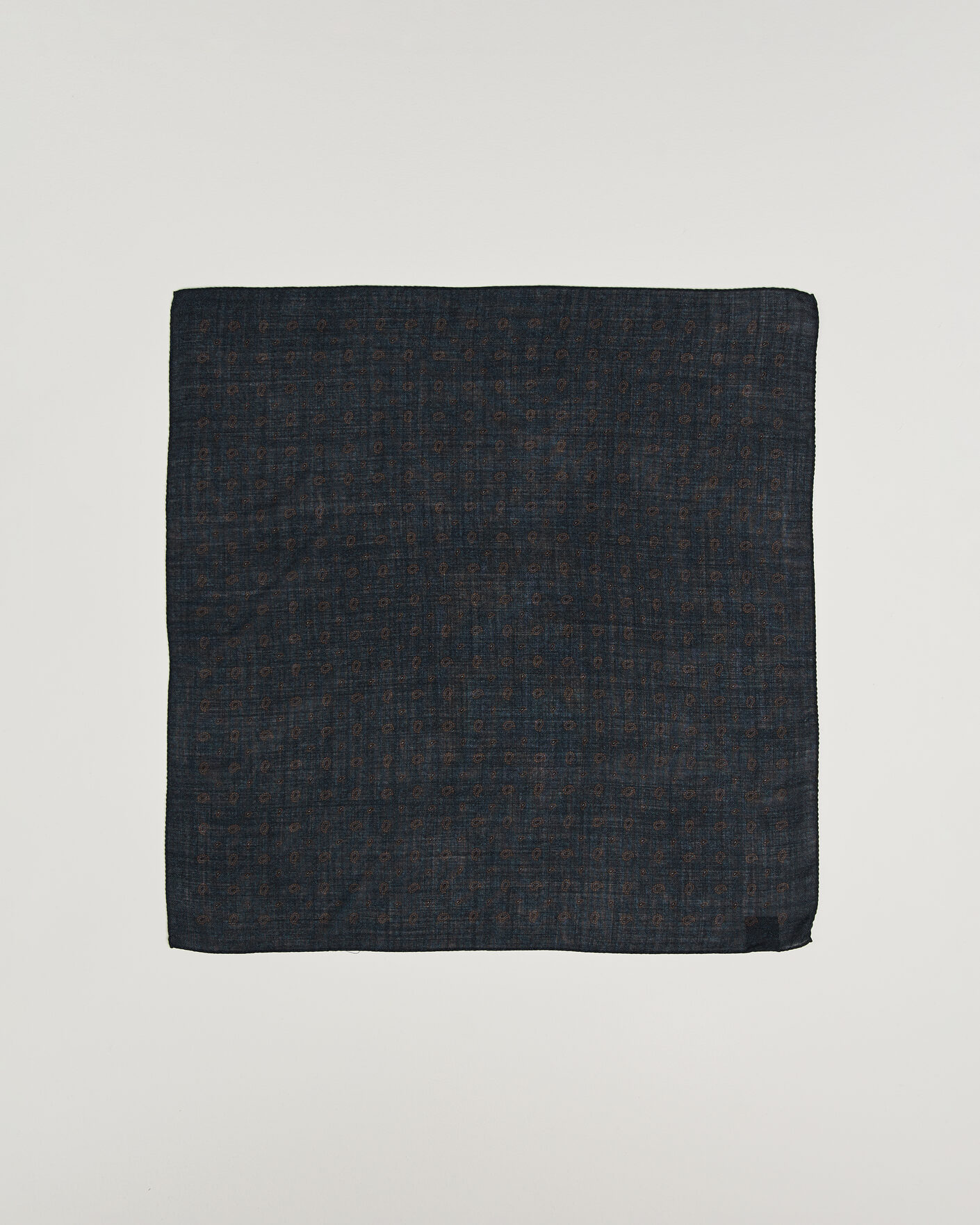 Men | Dress Scarves | Amanda Christensen | Wool Printed Paisley Bandana Navy