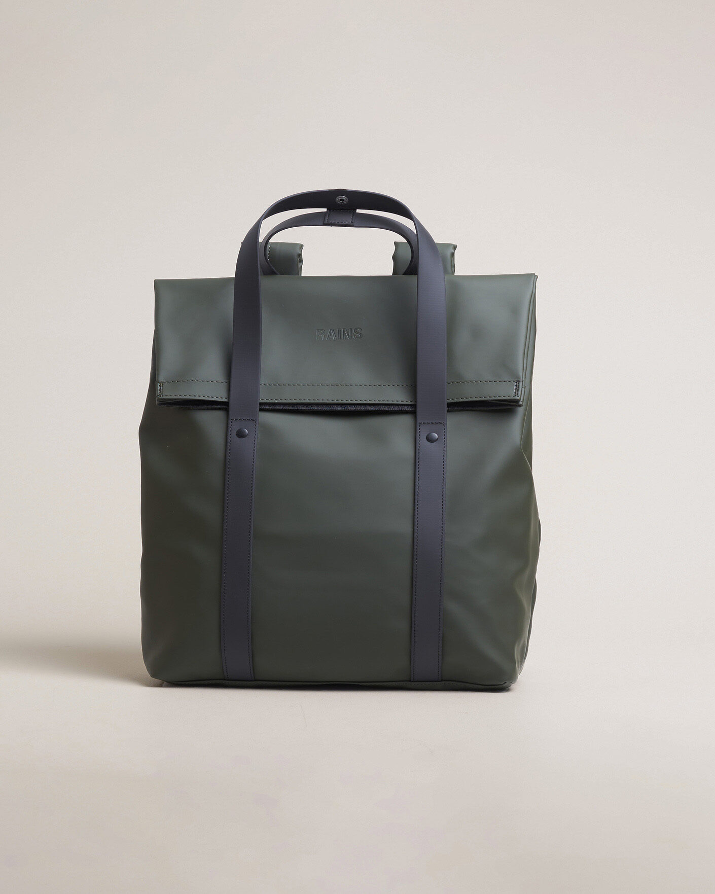 Men | Bags | RAINS | 2 Way Tote Backpack Black Green