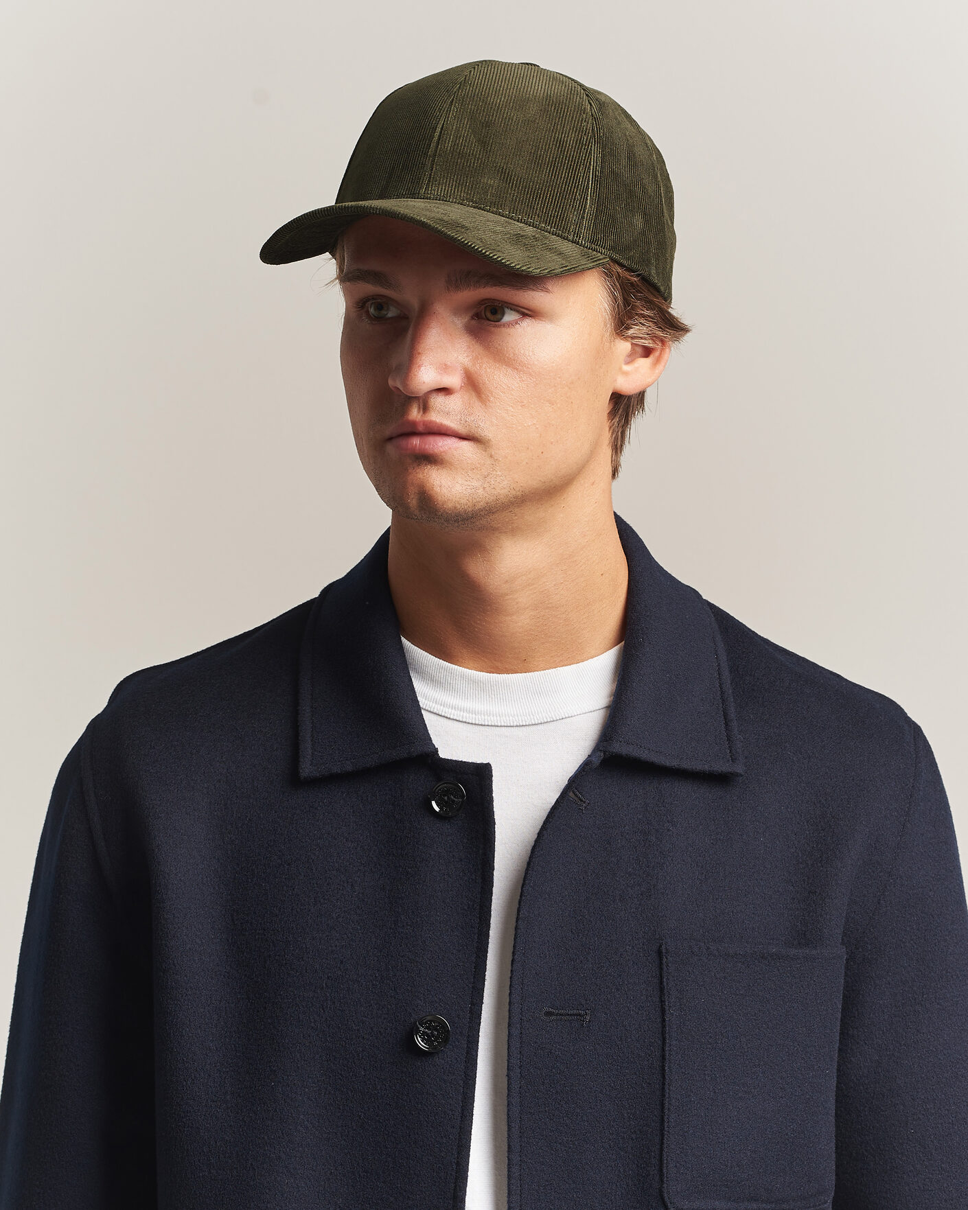 Men | Hats & Caps | Varsity Headwear | Corduroy Baseball Cap Palude Green