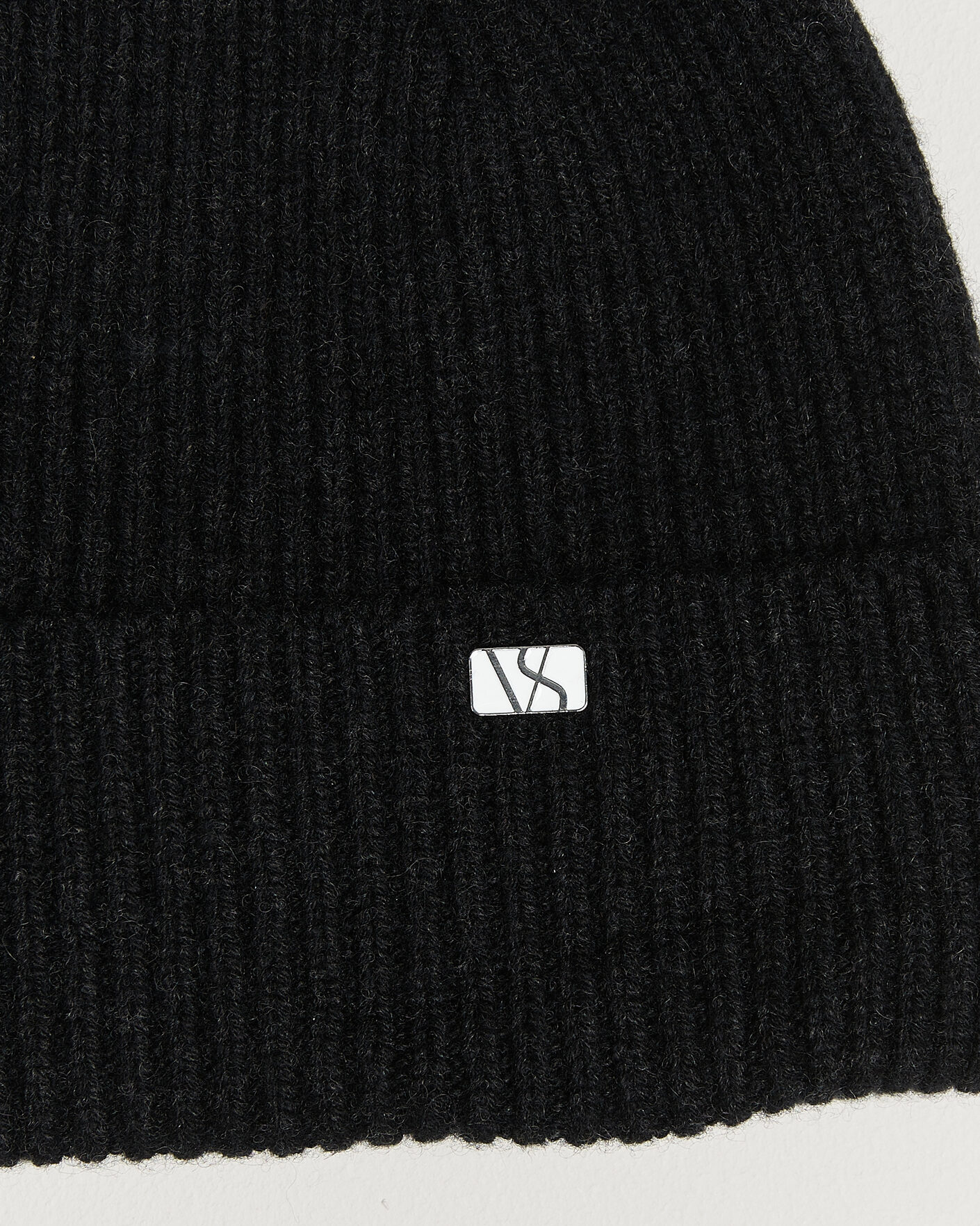 Men | Hats & Caps | Varsity Headwear | Wool/Cashmere Beanie Charcoal Black