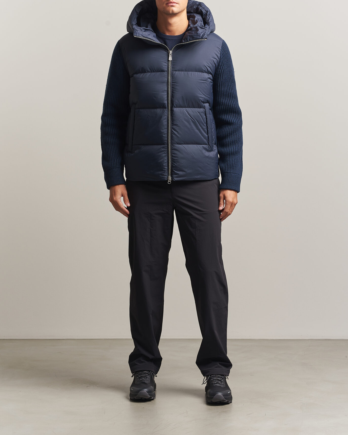 Men | Coats & Jackets | Sail Racing | Ridge Hooded Hybrid Jacket Dark Navy