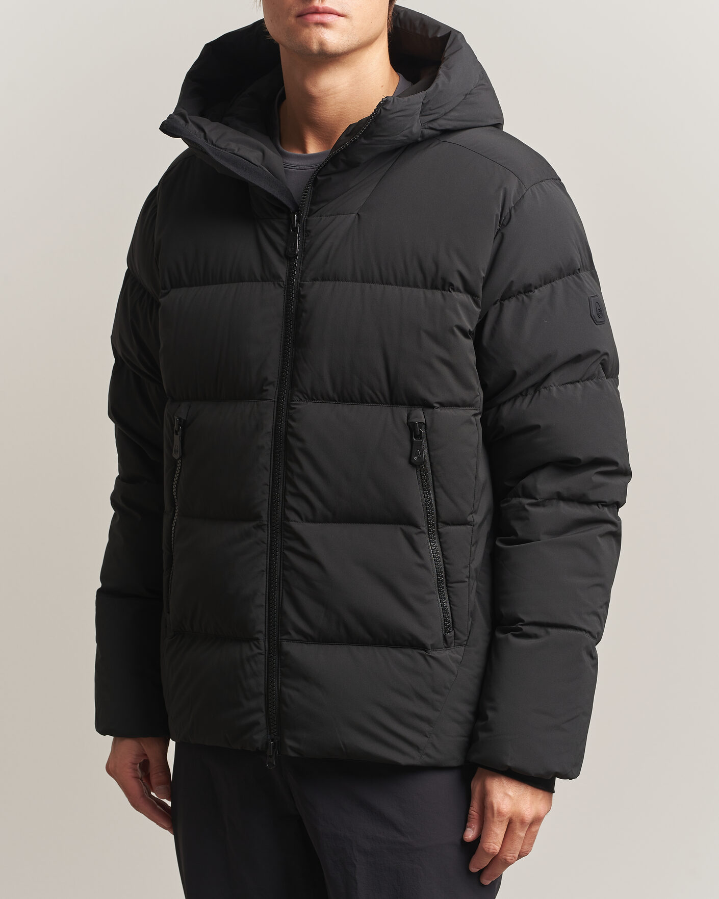 Men | Coats & Jackets | Sail Racing | Cloud Stretch Down Hooded Jacket Carbon