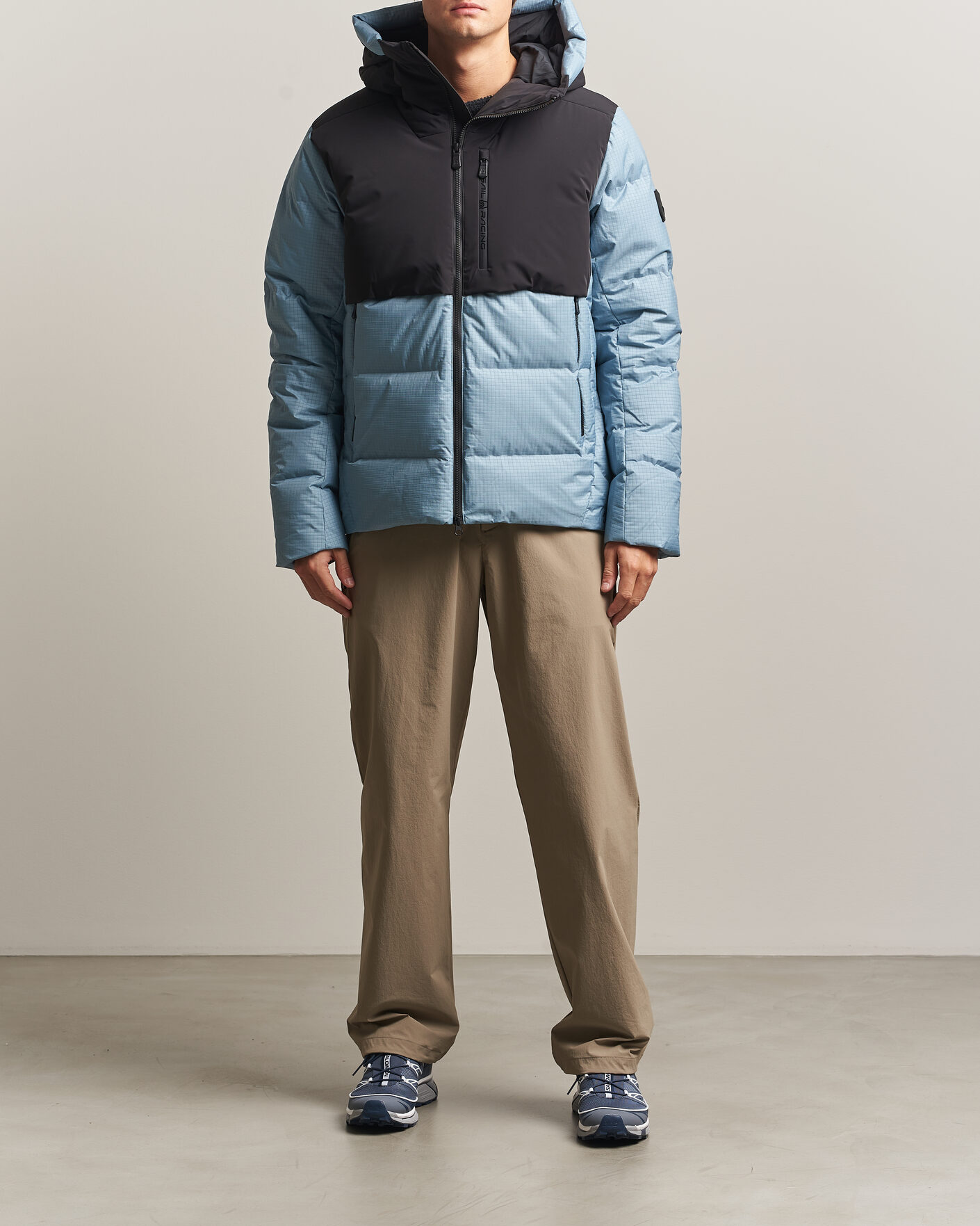 Men | Coats & Jackets | Sail Racing | Polar Down Hooded Jacket Aurora Blue