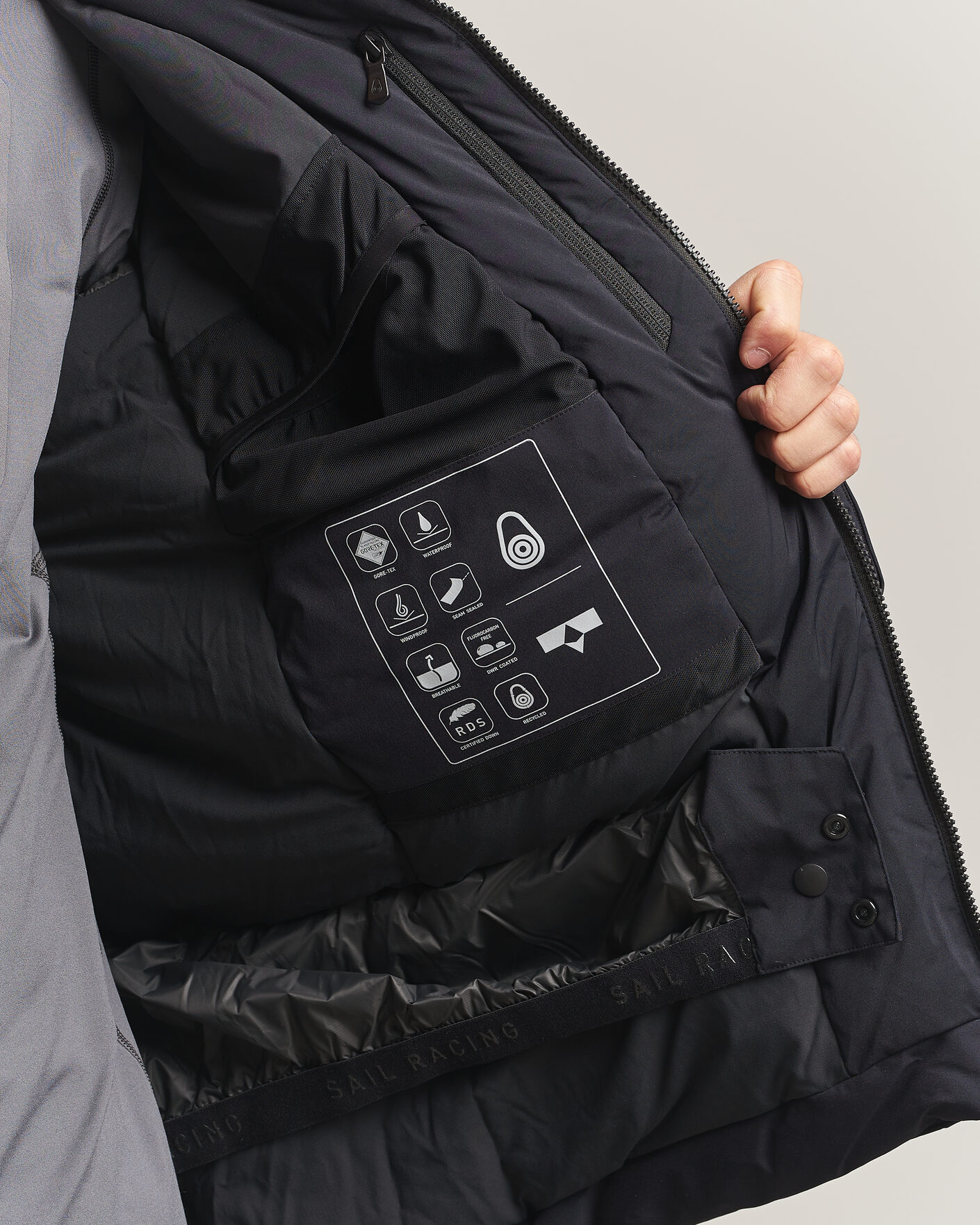 Men | Coats & Jackets | Sail Racing | Polar Gore-Tex Hooded Jacket Carbon