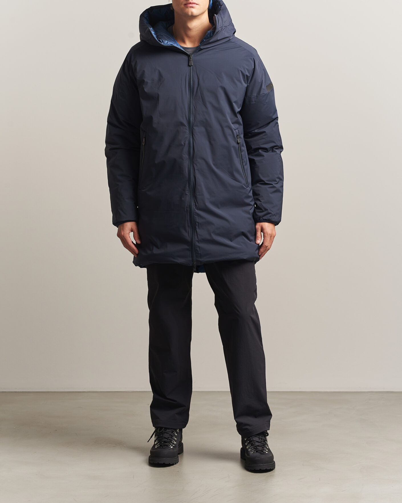 Men | Coats & Jackets | Sail Racing | Thunder Reversible Hooded Parka Dark Navy