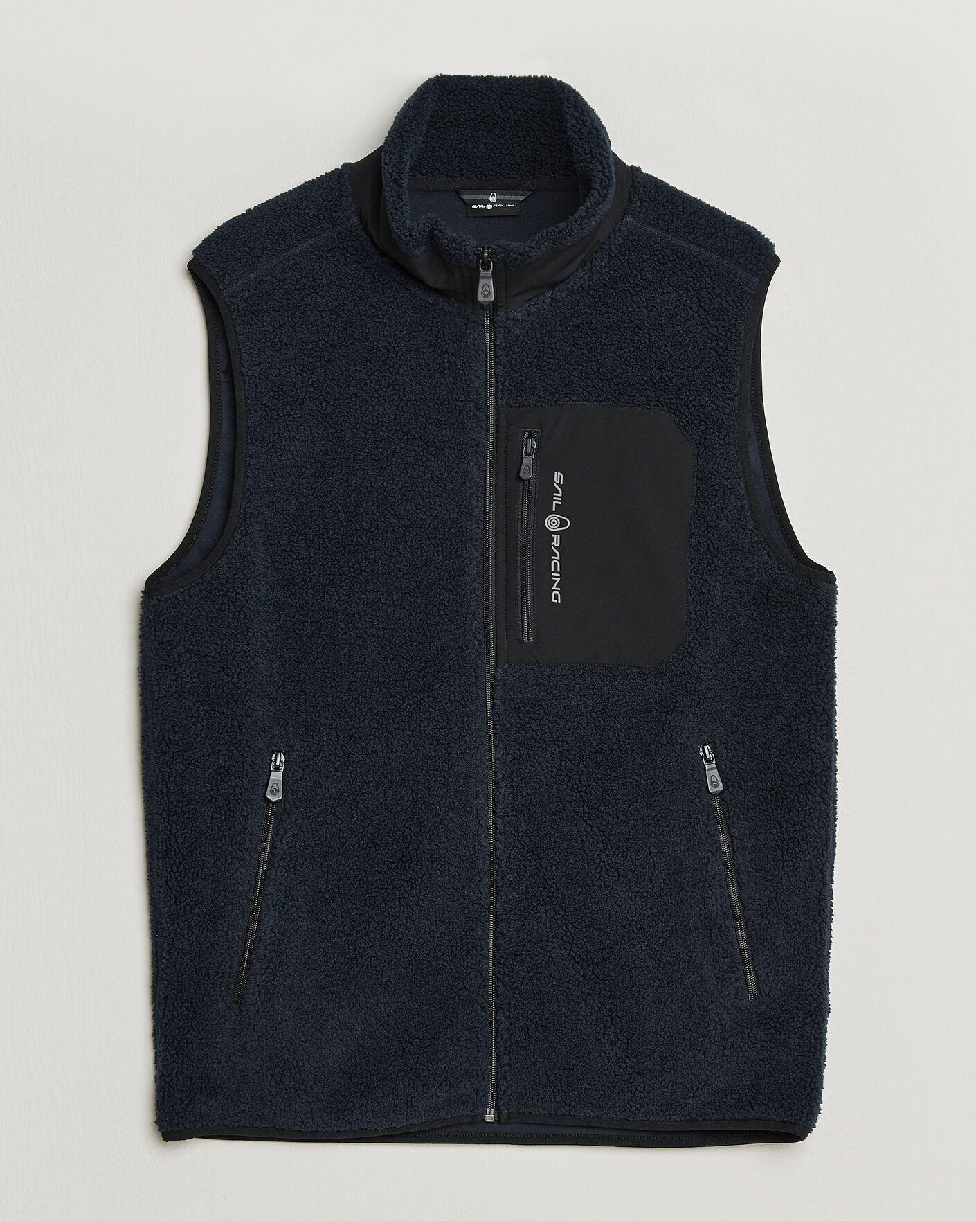 Men | Sweaters & Knitwear | Sail Racing | Bowman Pile Vest Dark Navy